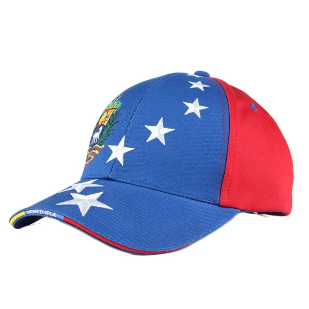 Venezuelan Caps 7 Stars Adjustable Black White Multicolor Gorras