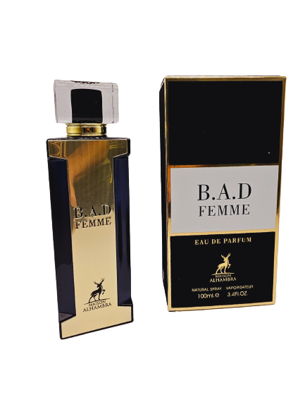 B.A.D Femme Eau De Parfum 3.4 Oz For Women By Maison Alhambra