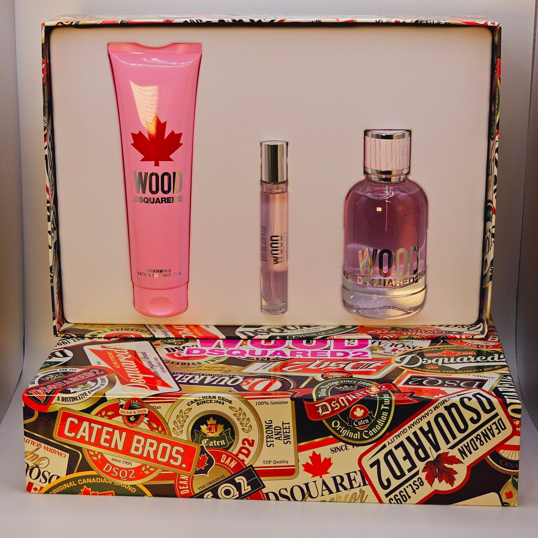 Wood Pour Femme By Dsquared2 For Women - 3 Pc Gift Set - 3.4 Oz Floral Fruity