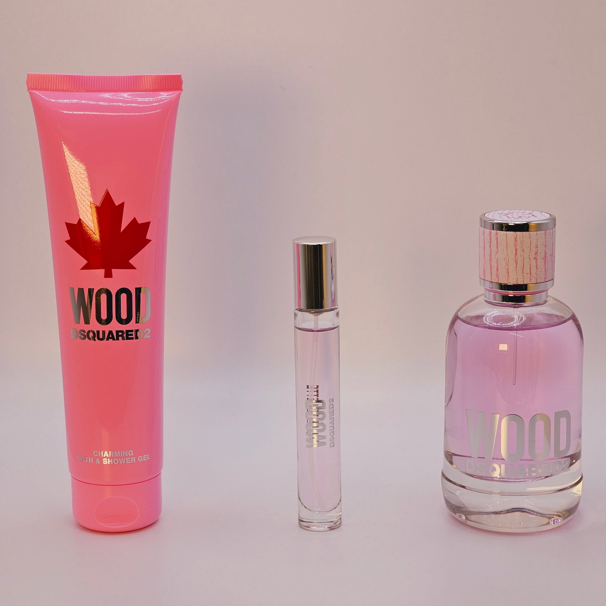 Wood Pour Femme By Dsquared2 For Women - 3 Pc Gift Set - 3.4 Oz Floral Fruity