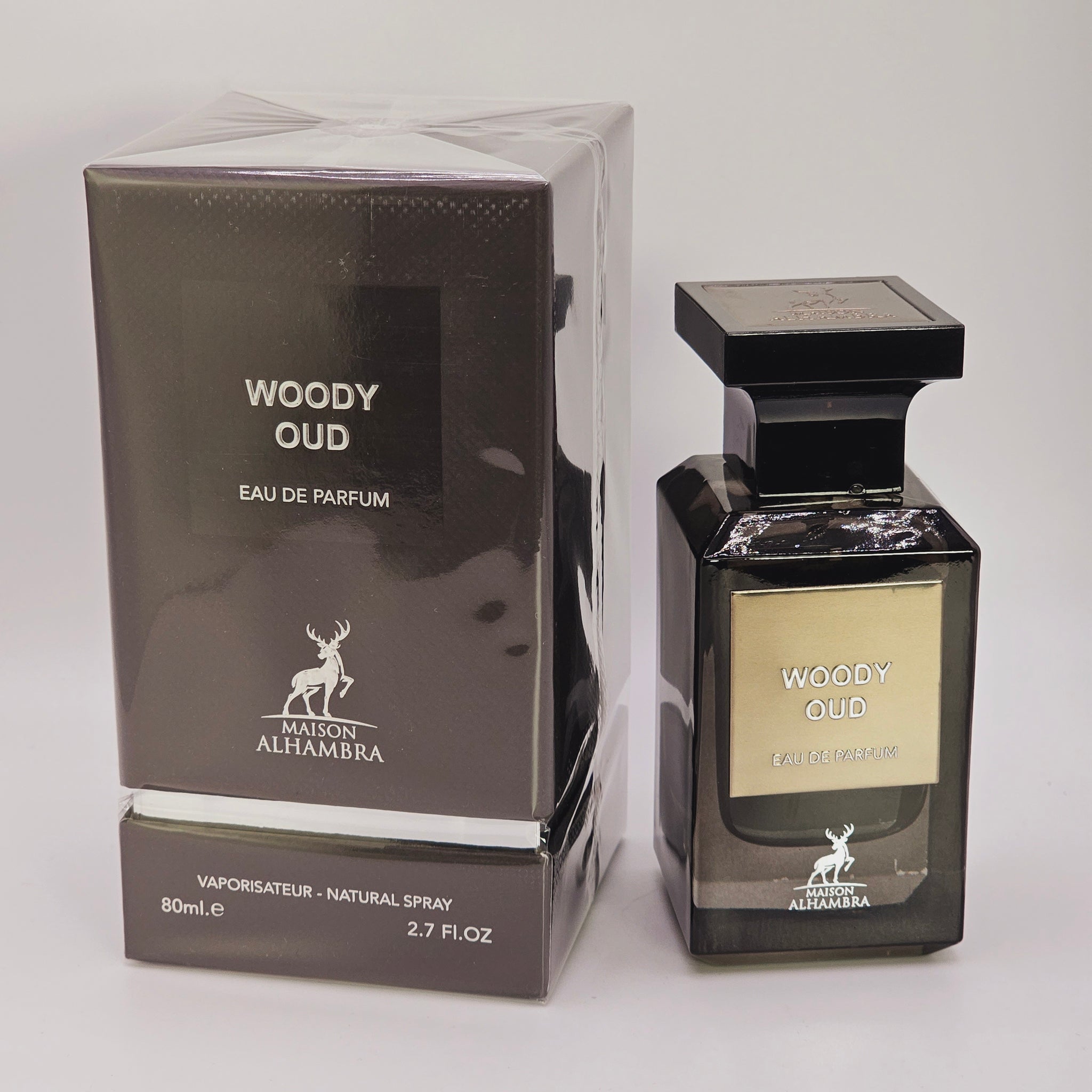 Woody Oud Eau De Parfum 80ml 2.7 Fl.oz Maison Alhambra  Long Lasting Unisex