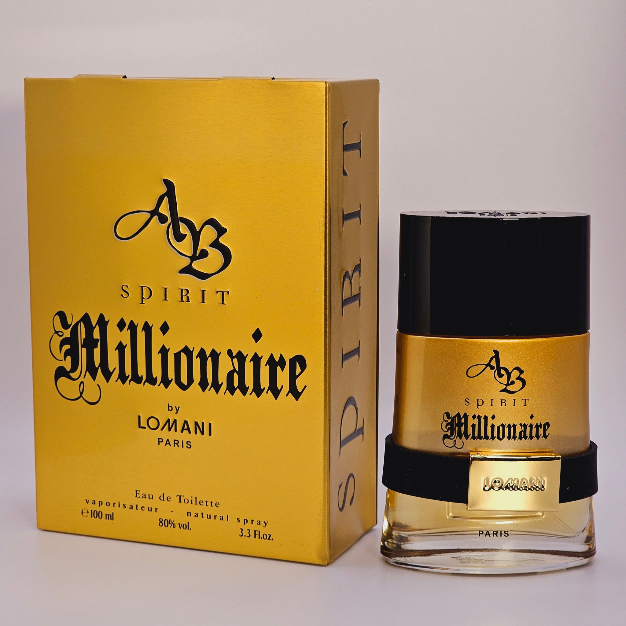AB SPIRIT MILLIONAIRE by Lomani For Men 3.3 Oz Eau De Toilette