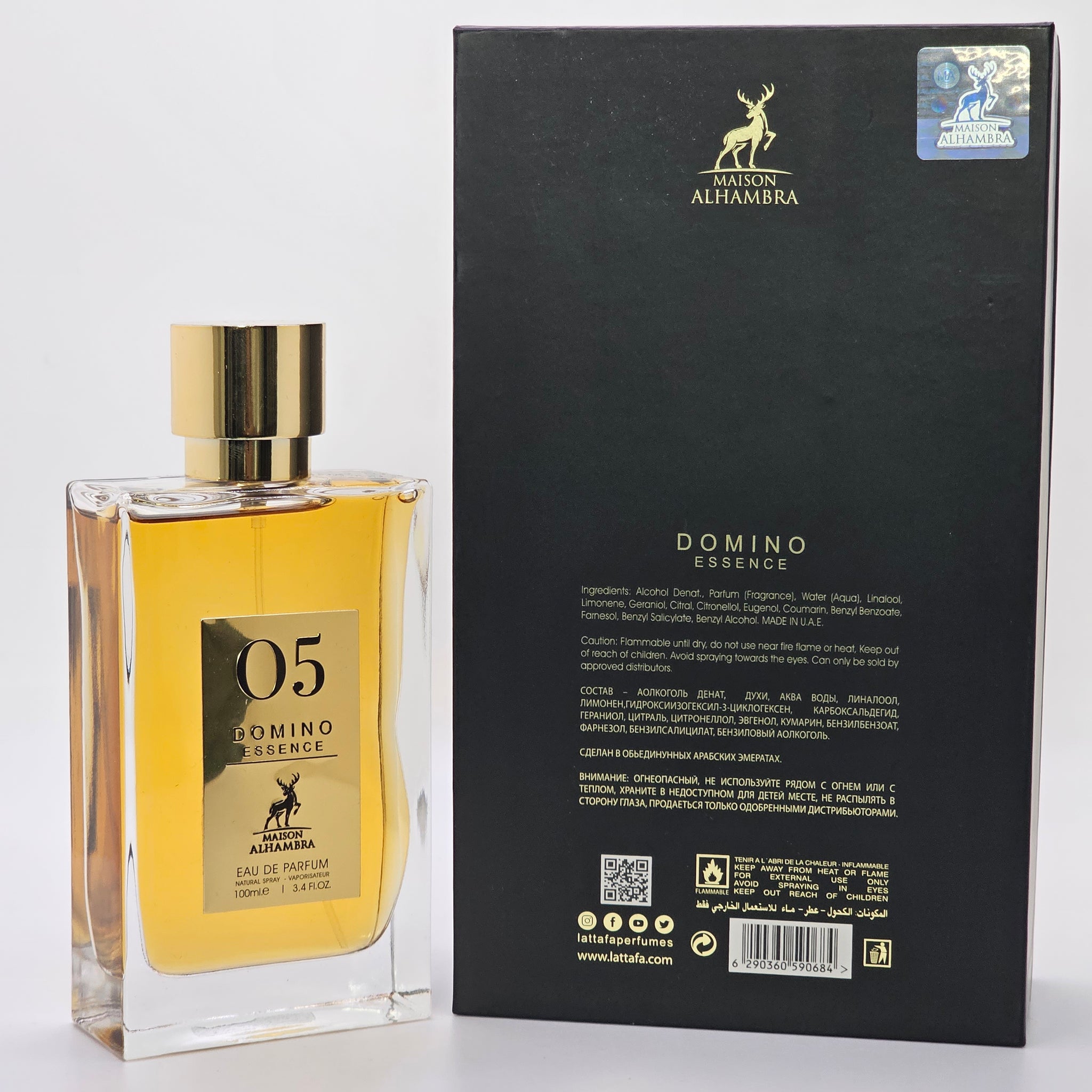 05 Domino Essence Eau De Parfum By Maison Alhambra 100ml 3.4 FL OZ – Triple  Traders