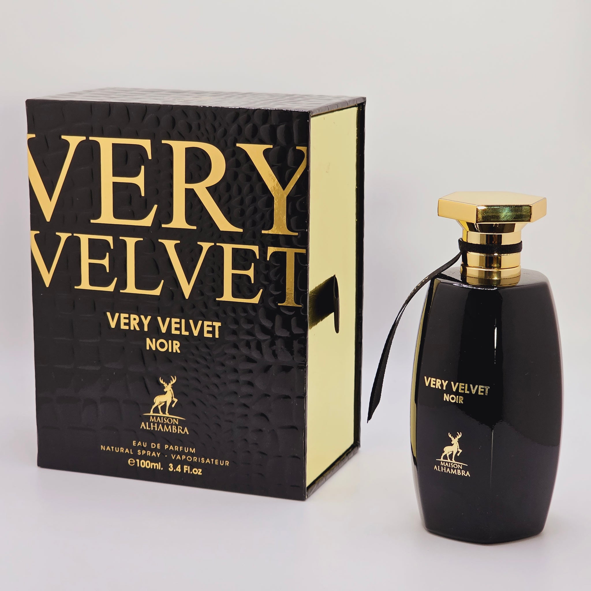 Very Velvet Noir By Maison Alhambra Eau De Parfum For Women Spray 3.4 fl oz 100 ml