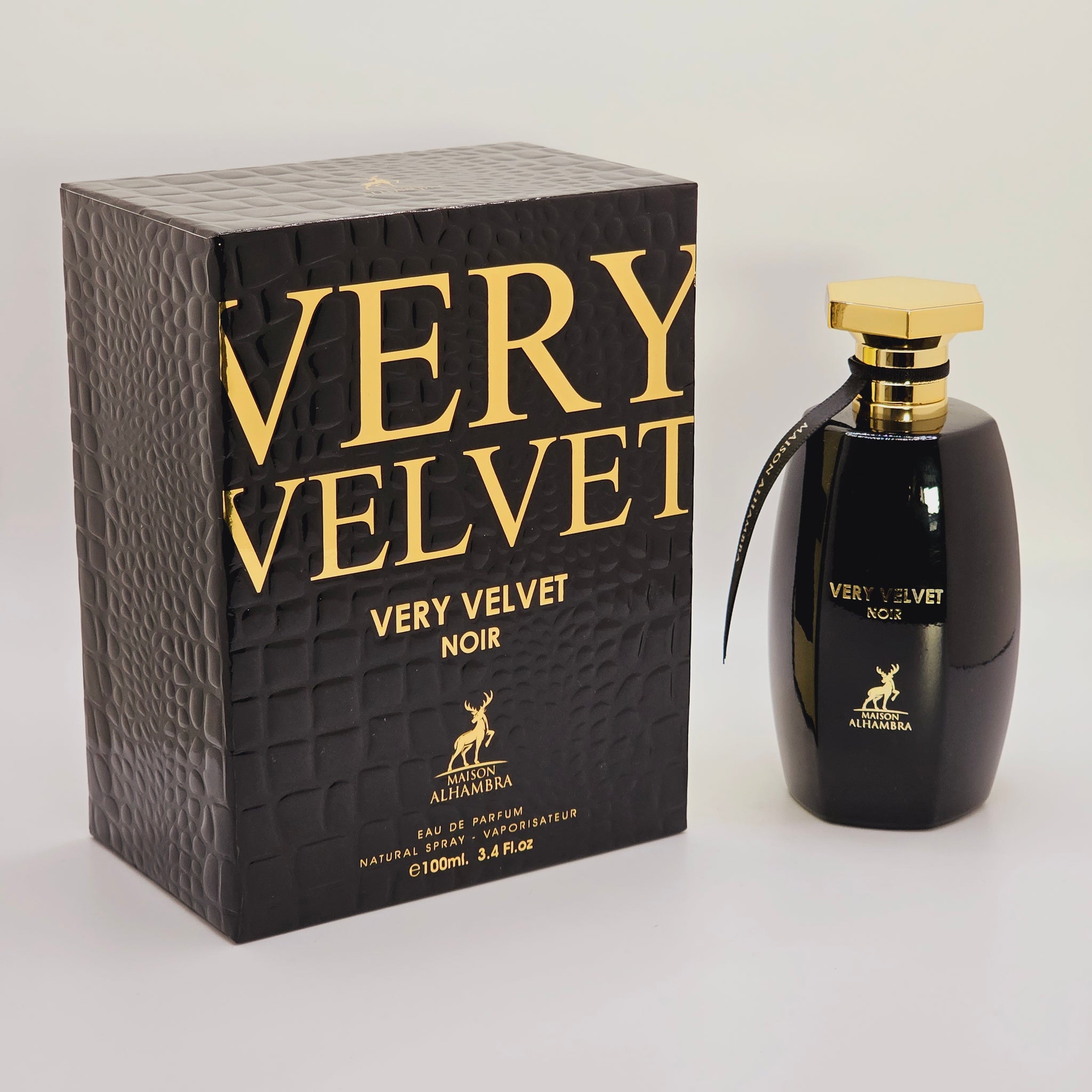 Very Velvet Noir By Maison Alhambra Eau De Parfum For Women Spray 3.4 fl oz 100 ml