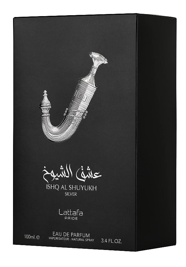 Lattafa Perfumes Ishq Al Shuyukh Silver For Unisex Eau De Parfum Spray, 3.4 Oz