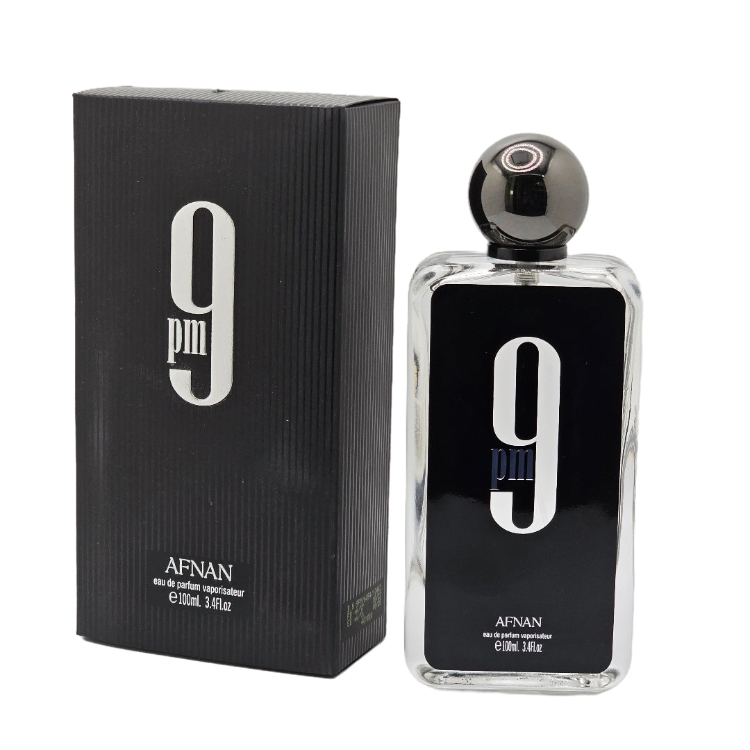 9 PM Eau de Parfum by Afnan for Men - 3.4 oz Spray - Invigorating Men's Fragrance