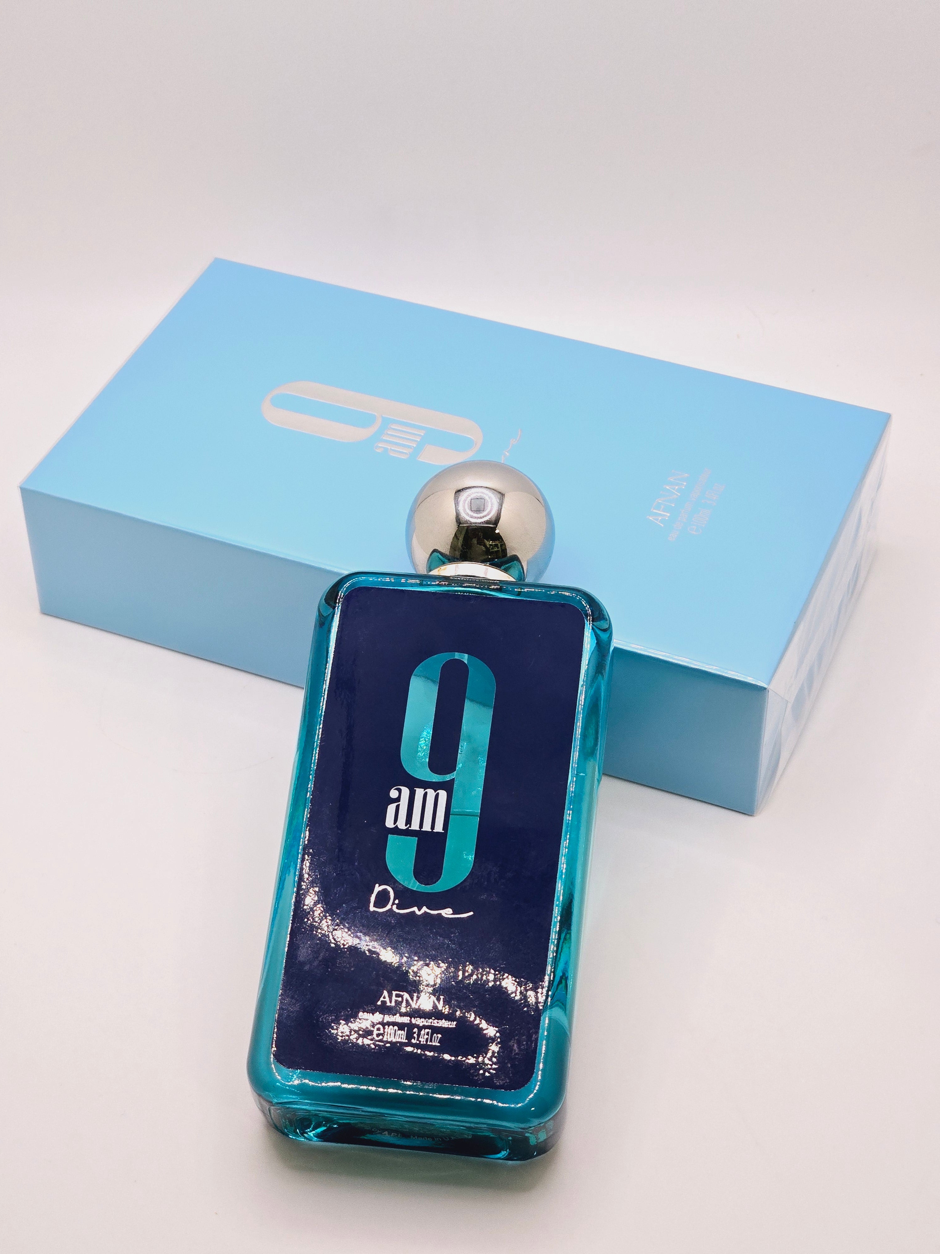 9 AM Dive By Afnan Perfumes Unisex Eau De Parfum Spray 3.4oz/100ml