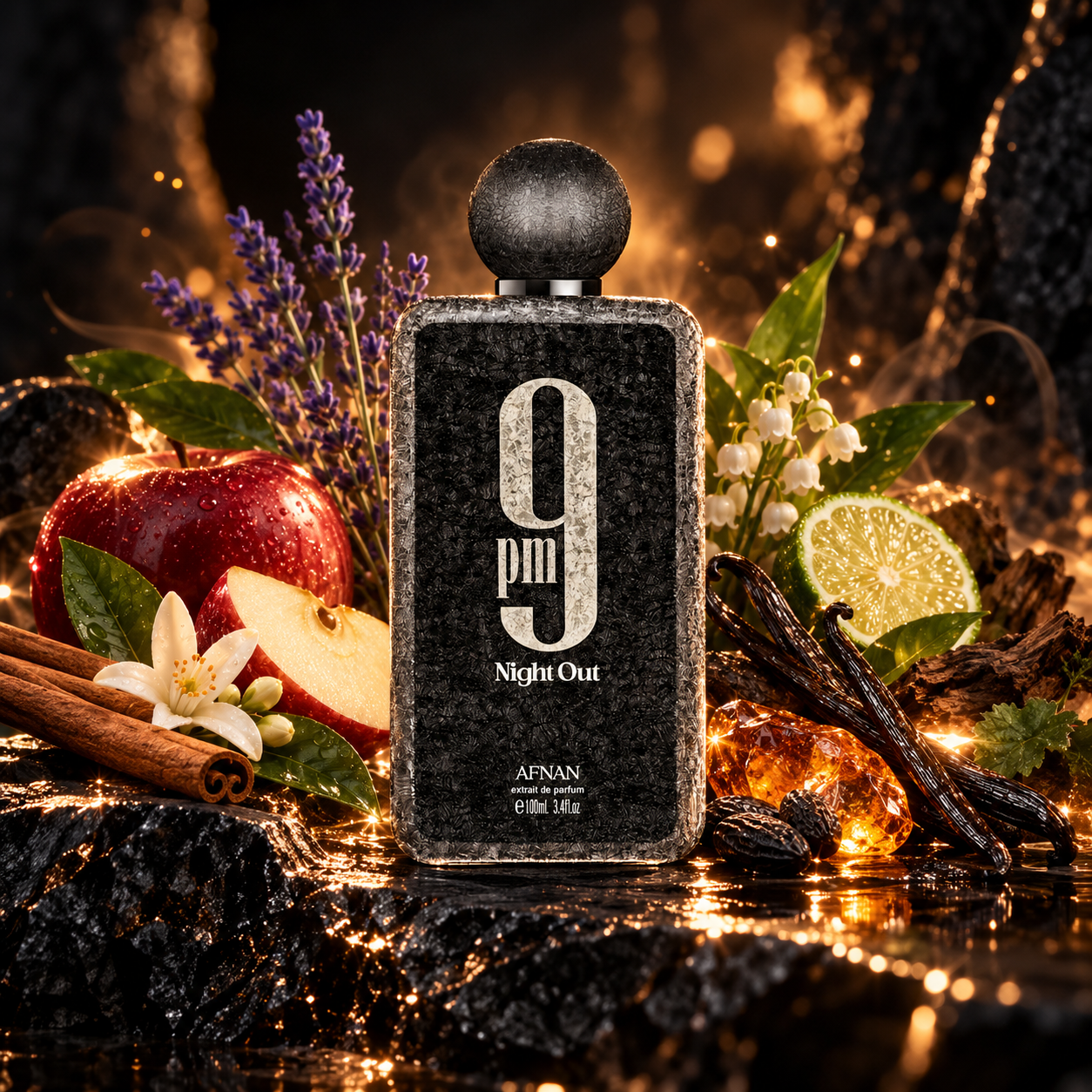 9 PM Night Out de Afnan Extrait De Parfum (Unisex) 100ml/3.4oz