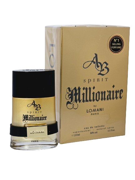 AB Spirit Millionaire by Lomani Eau De Toilette For Men 6.6oz/200ml Citrus Woody Fresh Spicy