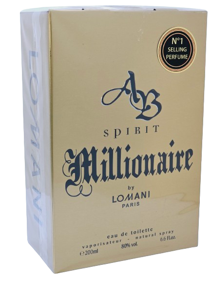 AB Spirit Millionaire by Lomani Eau De Toilette For Men 6.6oz/200ml Citrus Woody Fresh Spicy