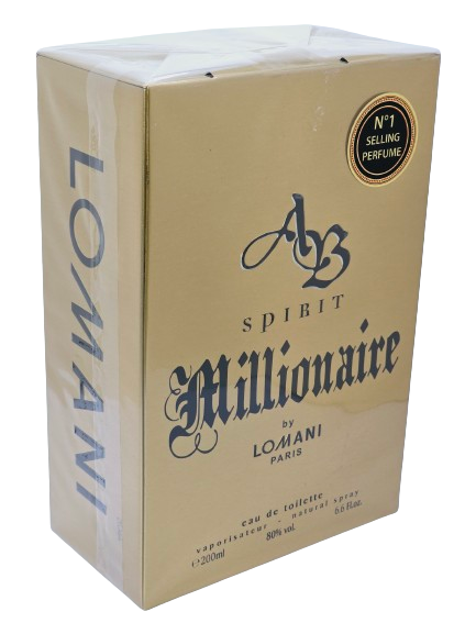 AB Spirit Millionaire by Lomani Eau De Toilette For Men 6.6oz/200ml Citrus Woody Fresh Spicy
