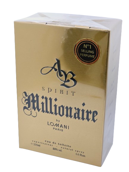 AB Spirit Millionaire by Lomani Eau De Toilette For Men 6.6oz/200ml Citrus Woody Fresh Spicy