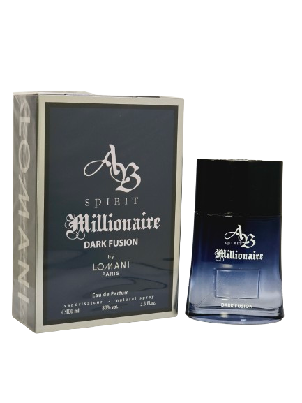 Ab Spirit Millionaire Dark Fusion For Men By Lomani Eau De Parfum 3.3 oz/100ml