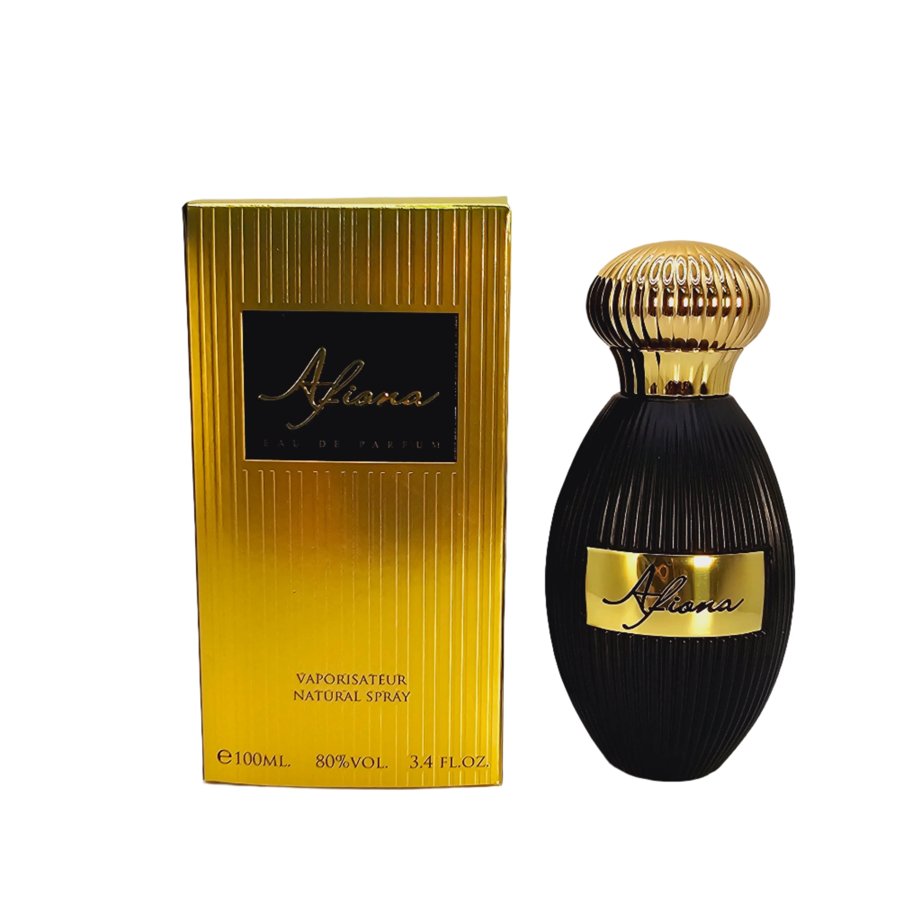 Afiona opens with SINGAPORE PATCHOULY, YLANG YLANG, NUTMEG, APPLE, reveals SANDALWOOD, VIOLET, AMBER at the heart, and settles into BALSAMIC ACCORD, LIQUOROUS ACCORD, MUSK in the base. Its woody, amber, musky profile creates an elegant, versatile presence ideal for everyday wear, dates, dinners, and special occasions.