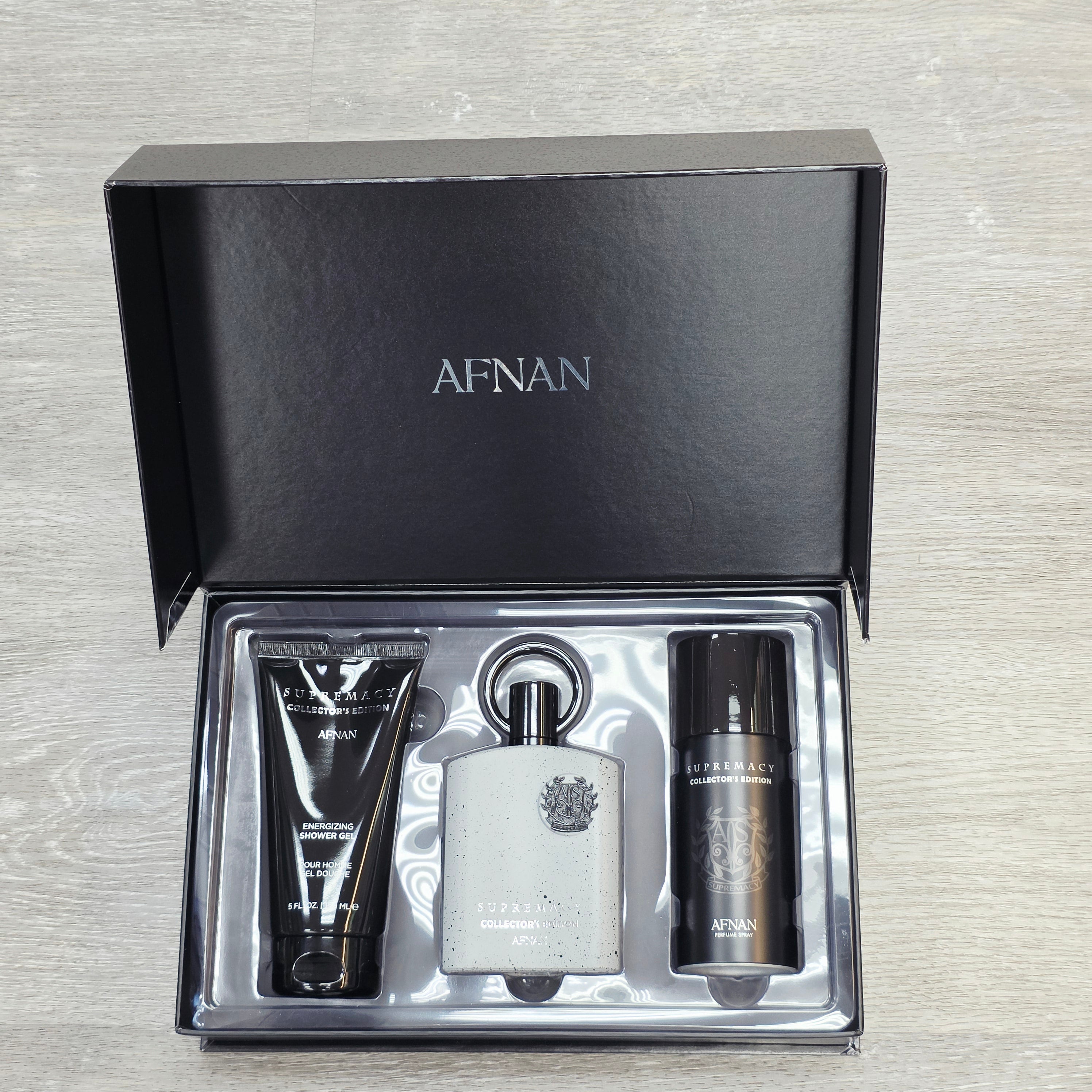 Afnan Supremacy Collector's Edition Gift Set - EDT, Shower Gel y Perfume Spray