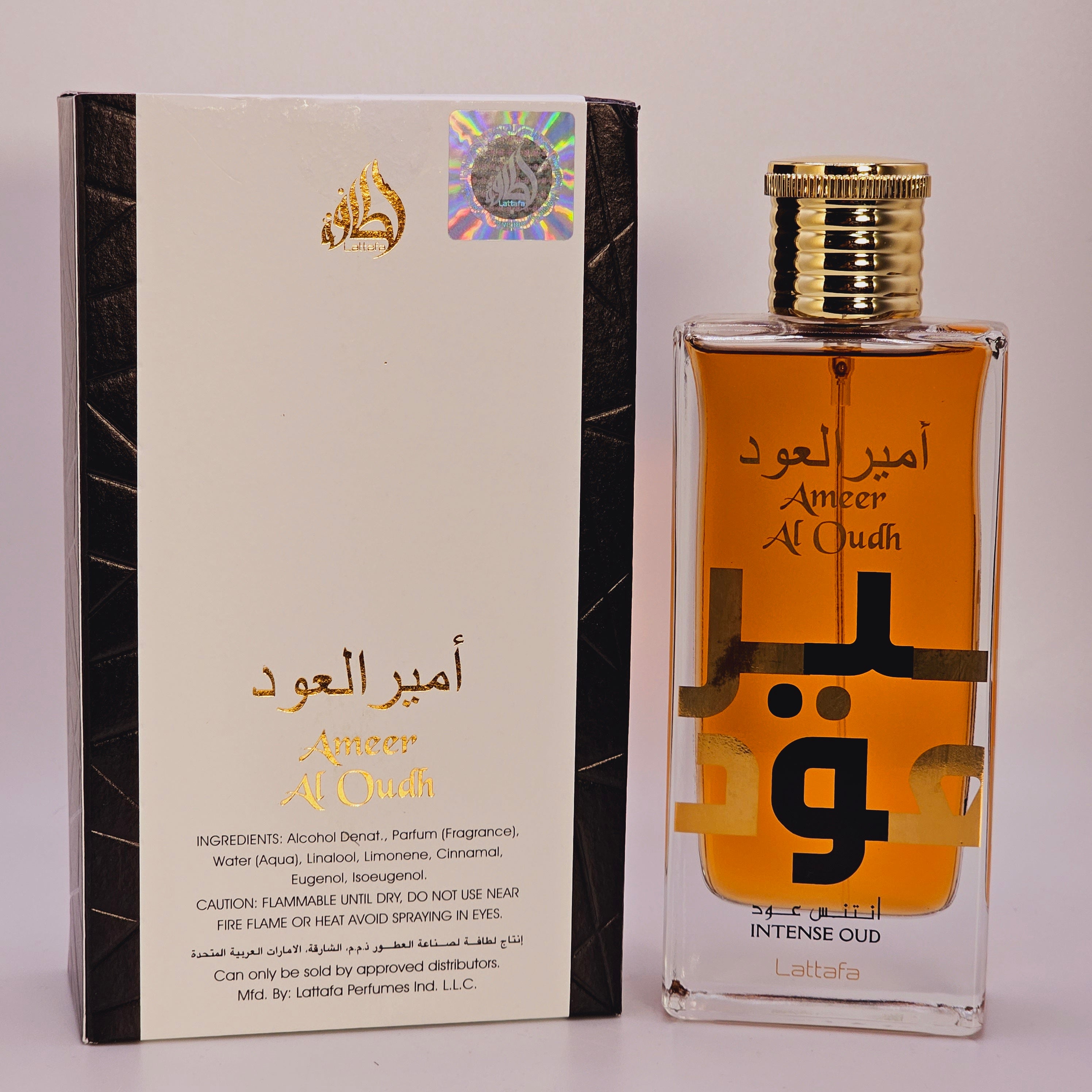 Ameer Al Oudh Intense Oud Eau de Parfum by Lattafa 3.4oz/100ml Unisex Spray Premium Oud Fragrance