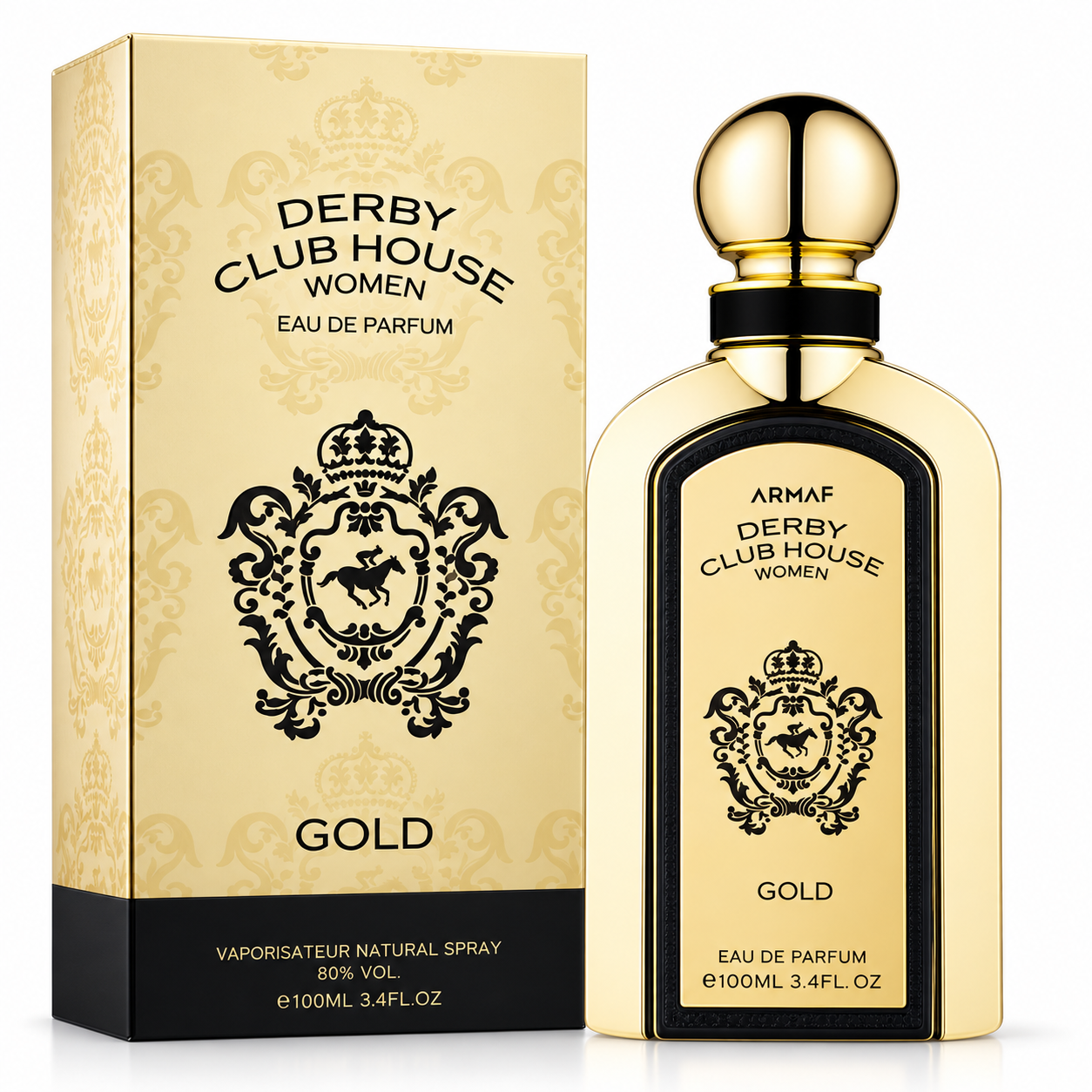 Armaf Derby Club House Women Gold Eau de Parfum – Luxury Floral Fragrance 100ml