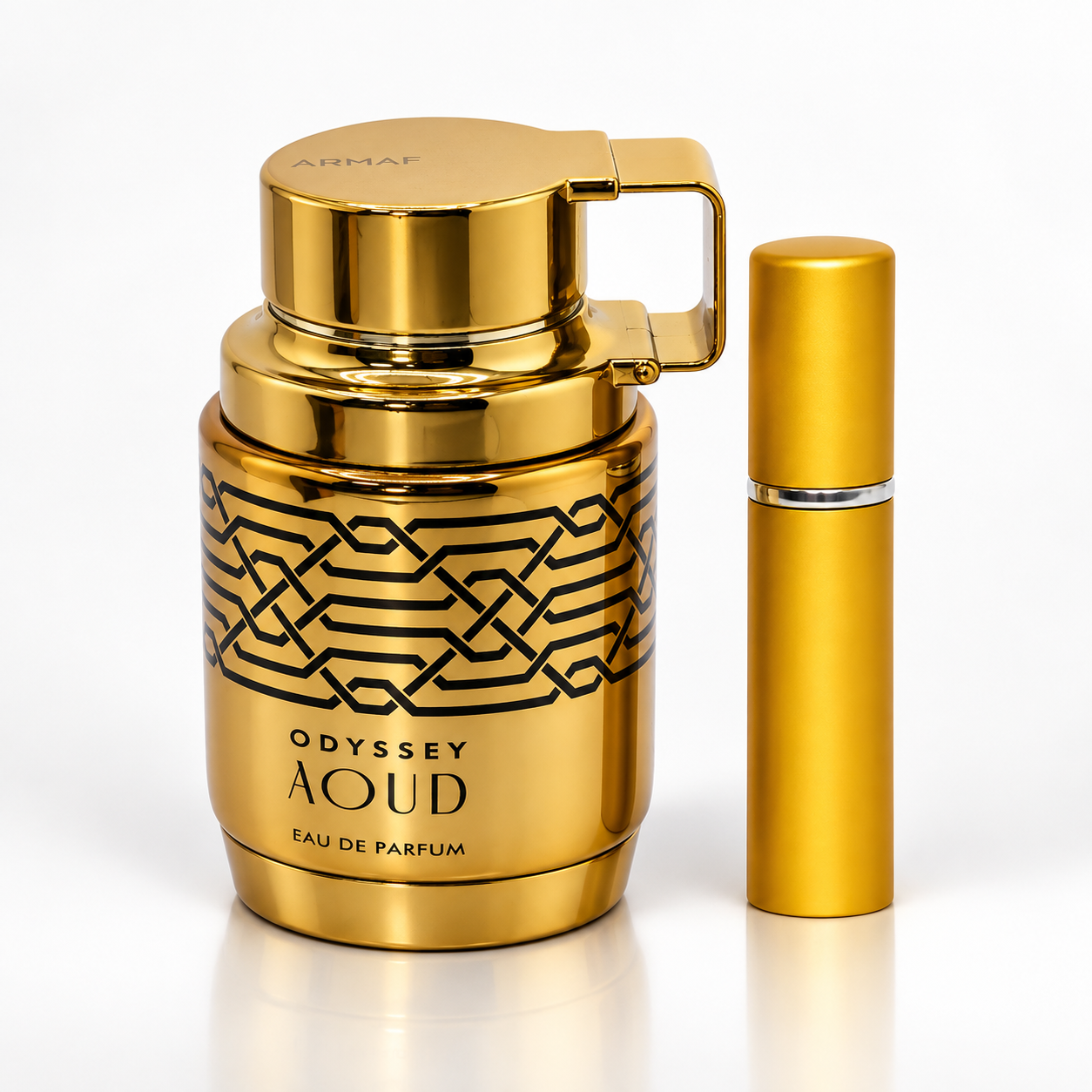 Armaf Odyssey Aoud opens with Bergamot, Spices, reveals Oud, Rose, Incense at the heart, and settles into Sandalwood, Musk, Amber in the base. Its woody, amber, oriental profile creates an elegant, versatile presence ideal for everyday wear, dates, dinners, and special occasions.