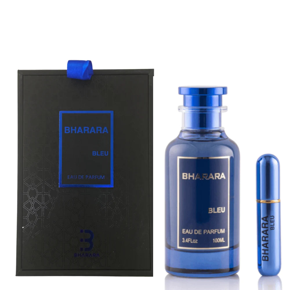 Bharara Bleu By Bharara For Men 3.4 Eau De Parfum Spray Bergamot Amber Tutti Frutti