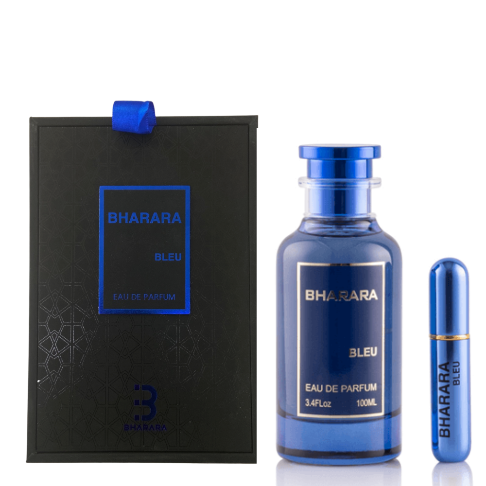 Bharara Bleu By Bharara For Men 3.4 Eau De Parfum Spray Bergamot Amber Tutti Frutti