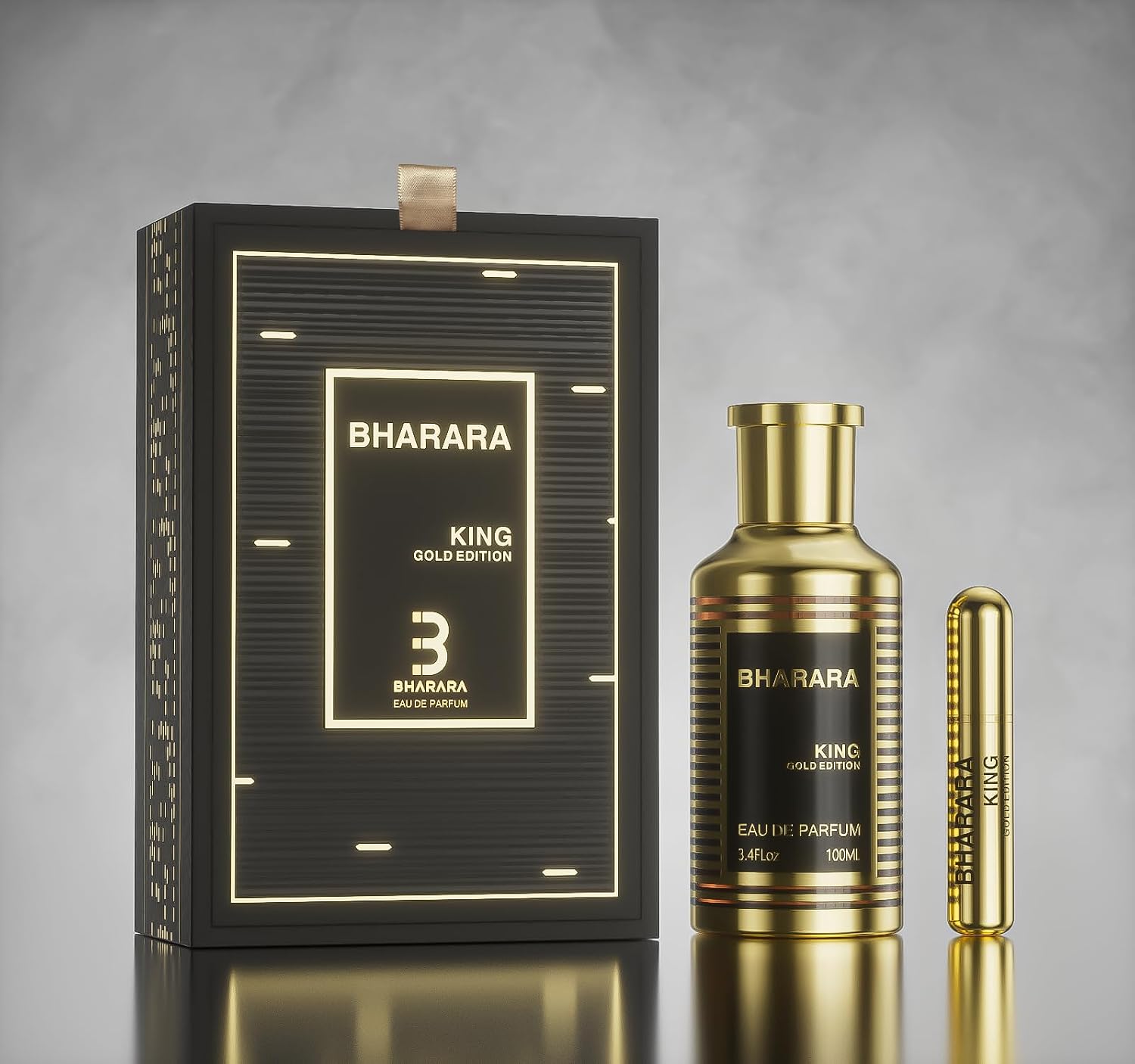 Bharara King Gold Edition Eau de Parfum 3.4 oz / 100 ml | Men's Luxury Fragrance