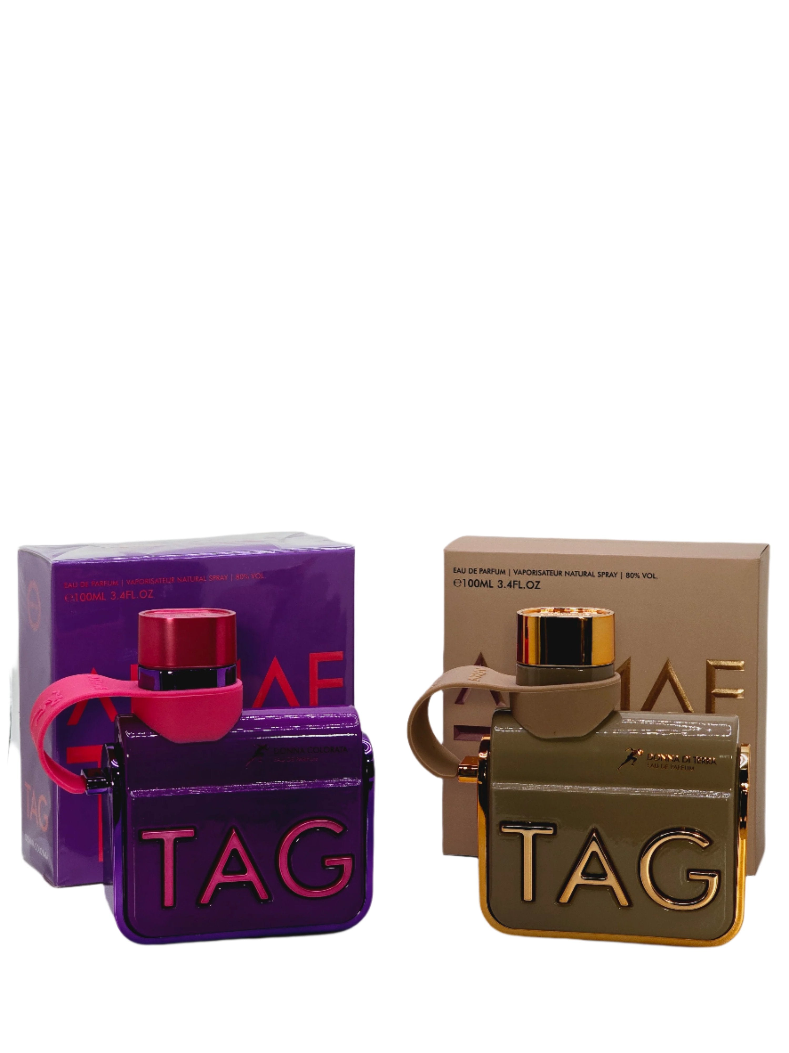 Combo Set Tag Her Donna Colorata & Tag Her Donna Di Terra For Women By Armaf 3.4oz/100ml