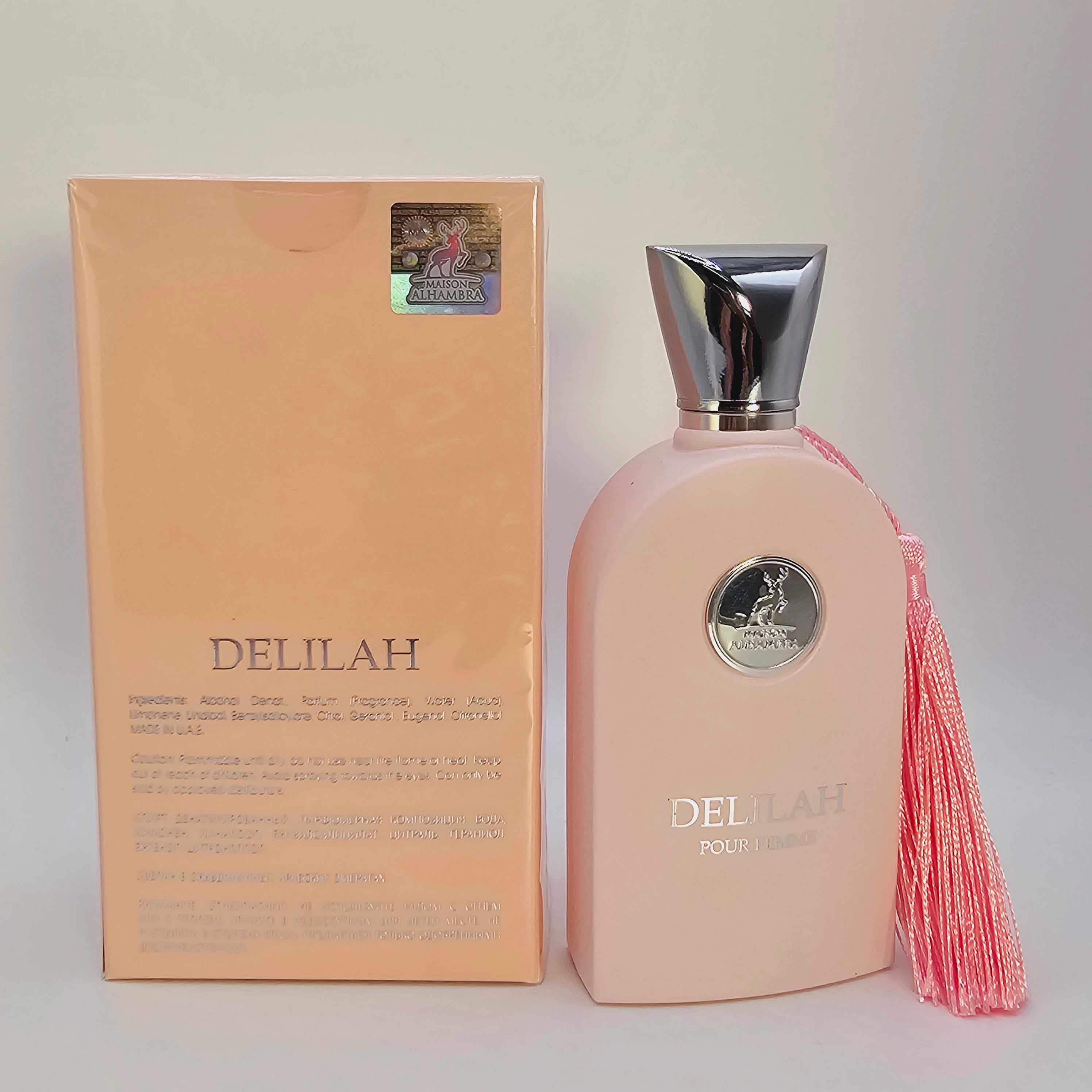 Delilah Pour Femme Eau De Parfum by Maison Alhambra For Women 3.4oz/100ml Unveiling Timeless Femininity