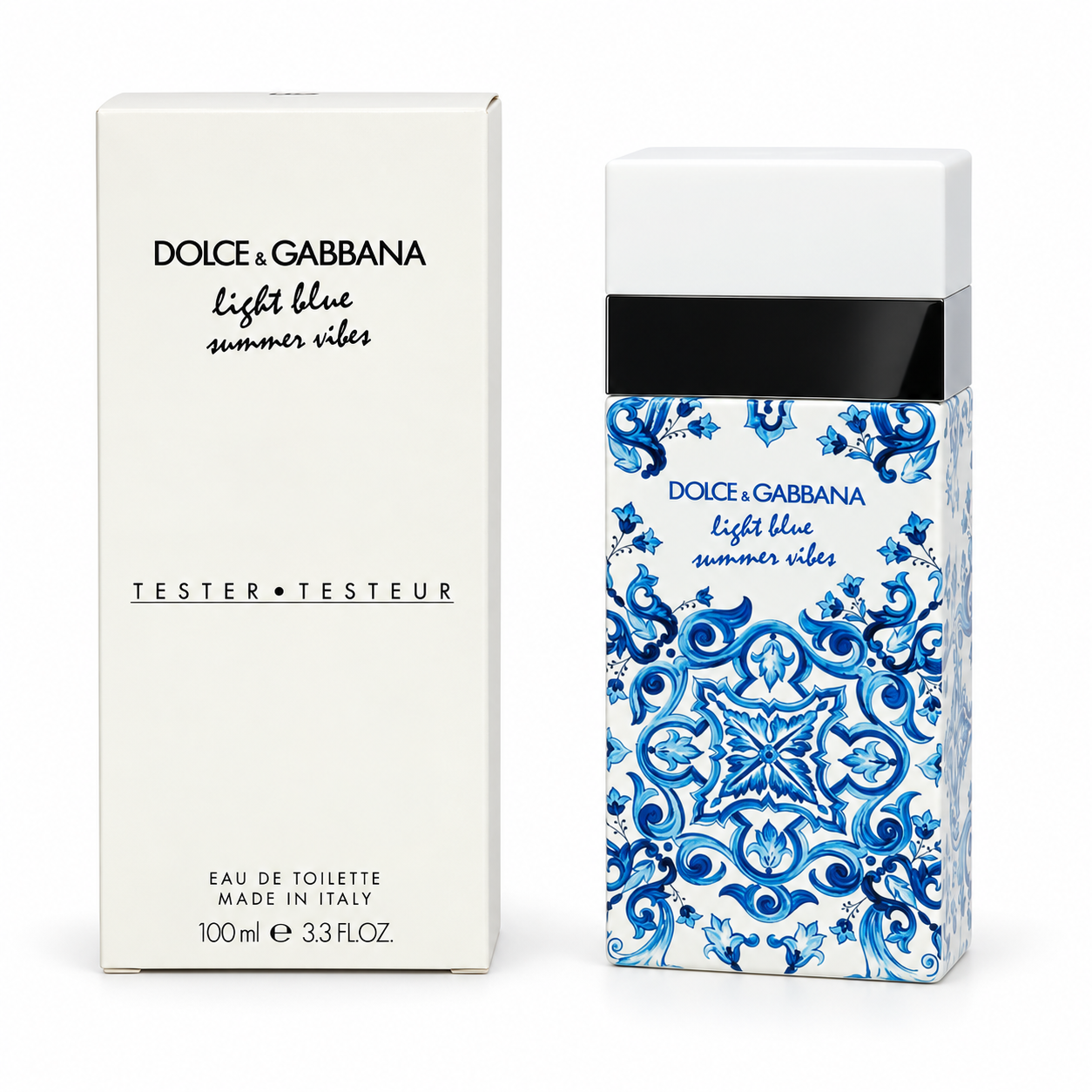 Dolce & Gabbana Light Blue Summer Vibes Eau de Toilette Tester for Women – 3.3 oz / 100ml
