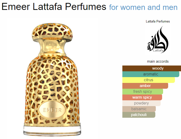 Emeer Eau De Parfum By Lattafa Unisex 3.4 Oz100ML Woody Citrus Emeer Eau De Parfum By Lattafa Unisex 3.4 Oz100ML Woody Citrus