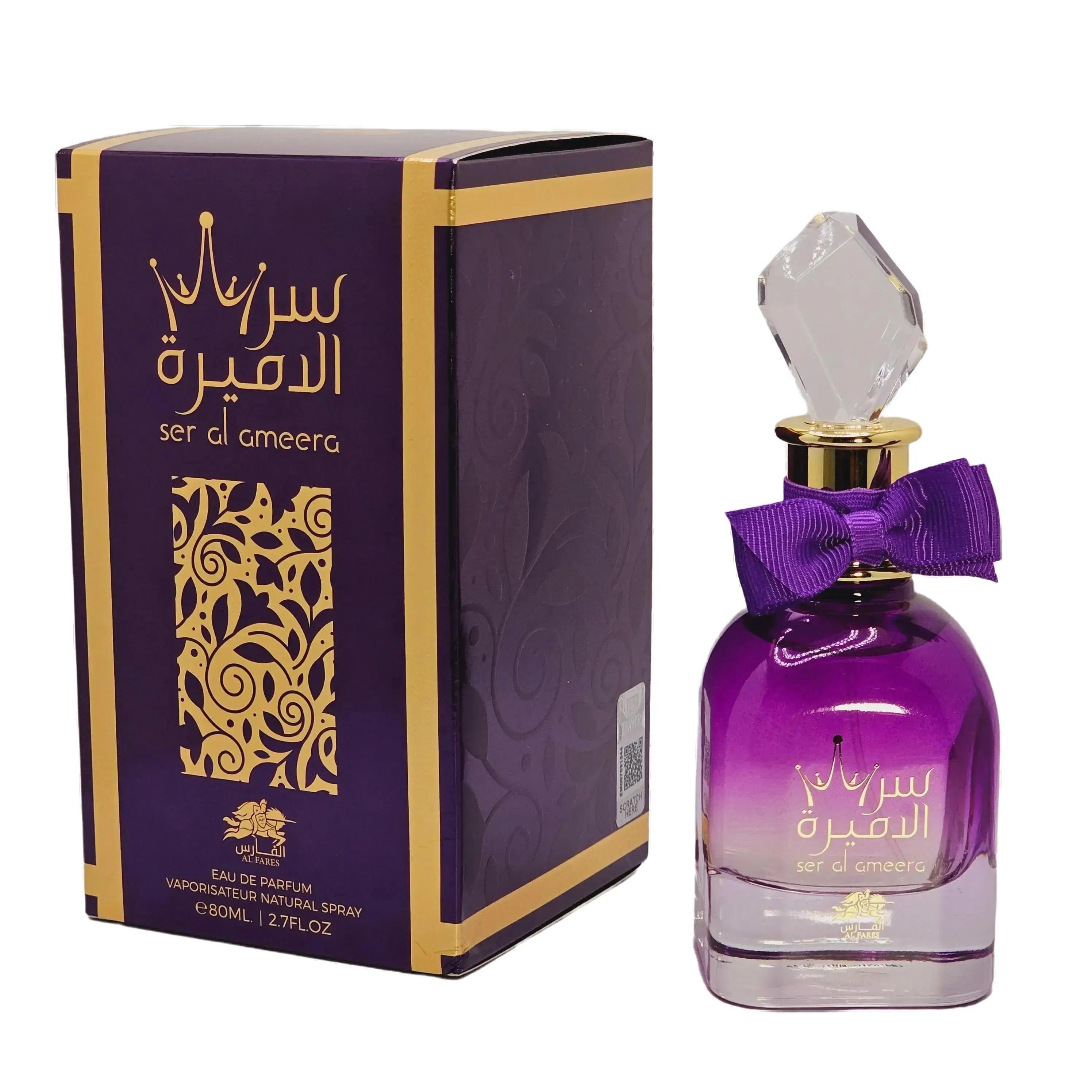 Emper Ser Al Ameera presents an elegant, enveloping floral, fruity, woody profile. Its composition is designed for women and offers a versatile fragrance experience ideal for everyday wear, dates, dinners, and special occasions.