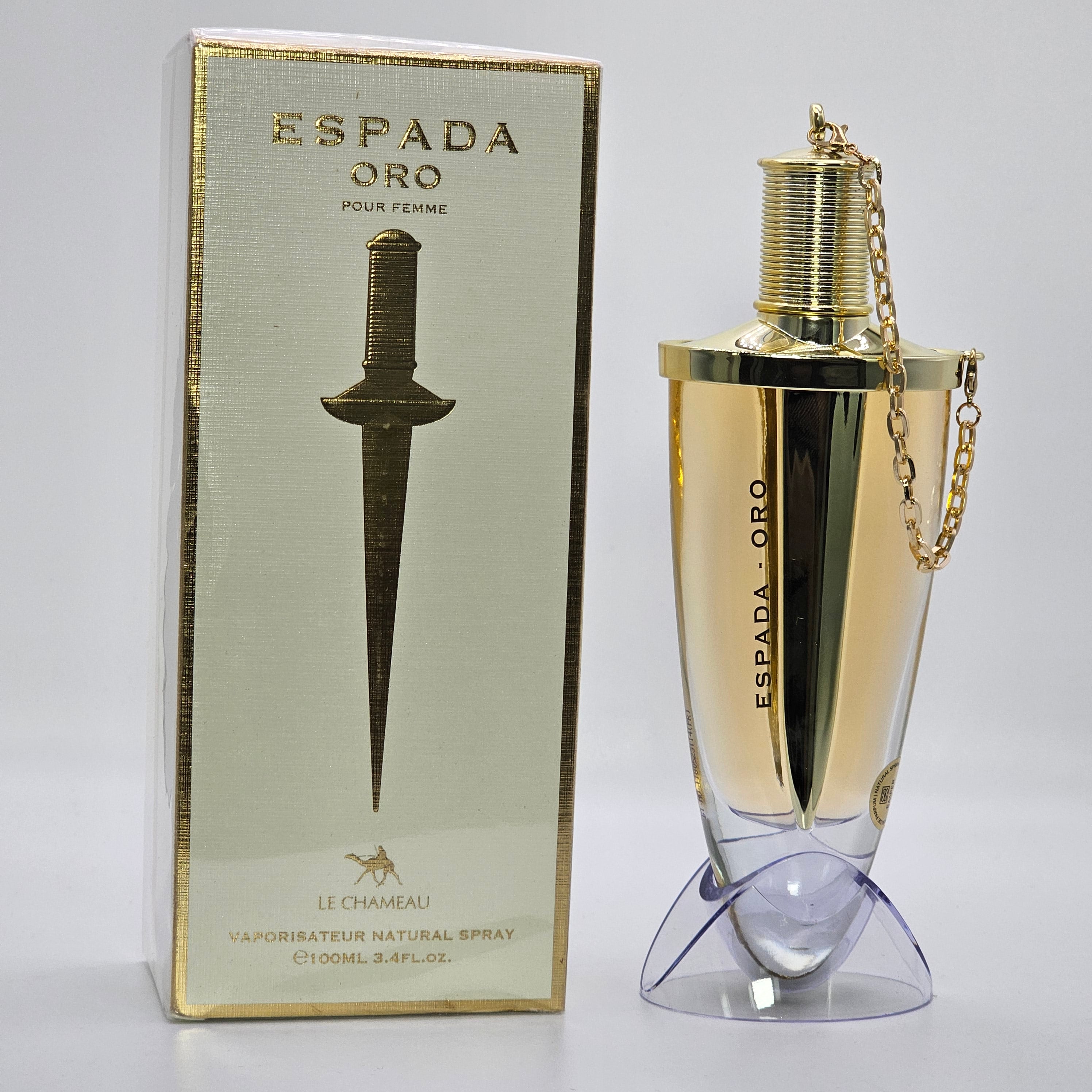 Espada Oro Le Chameau by Emper Eau de Parfum 3.4 oz Fragancia Frutal para Mujer