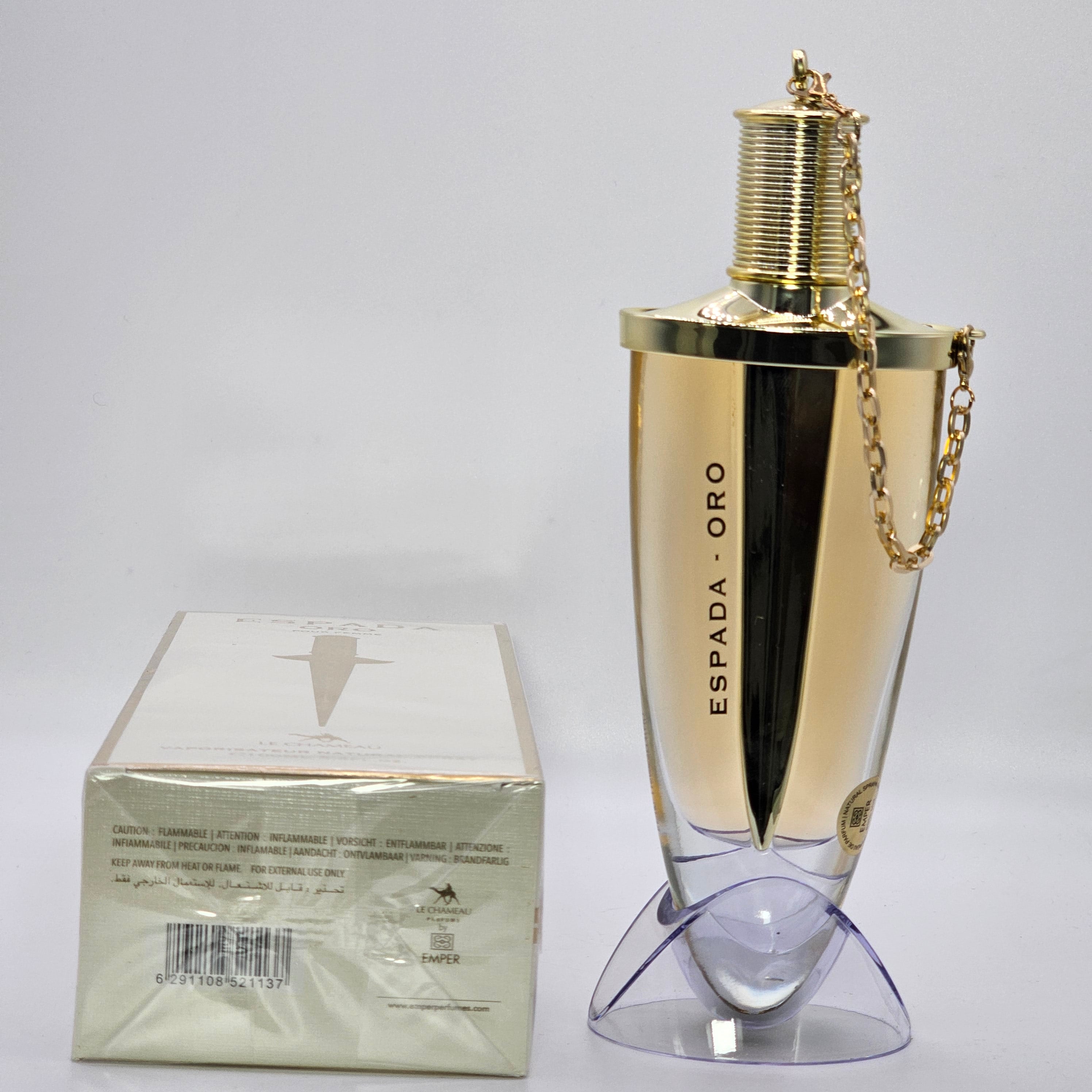 Espada Oro Le Chameau by Emper Eau de Parfum 3.4 oz Fragancia Frutal para Mujer