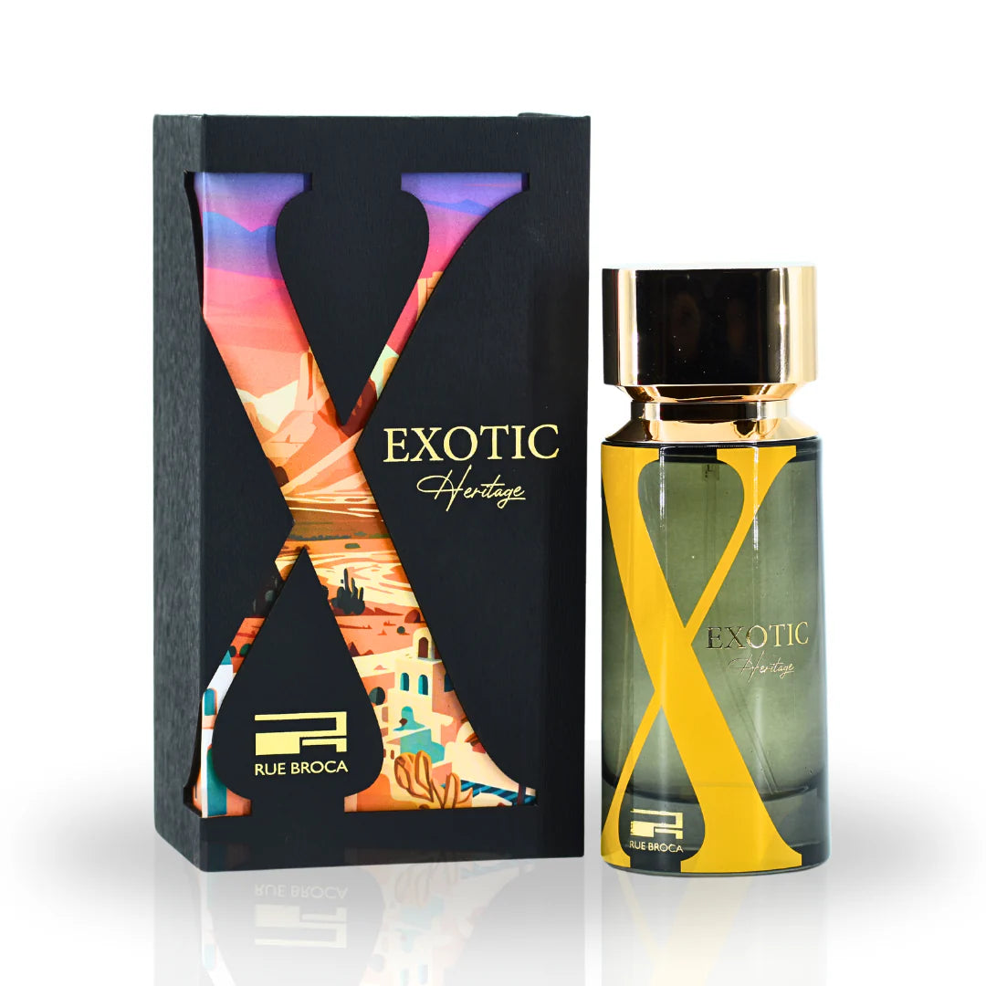 Exotic Heritage Pour Homme EDP Spray 100ml/3.4oz By RUE BROCA Woody Fruity Aromatic Designer Perfumes