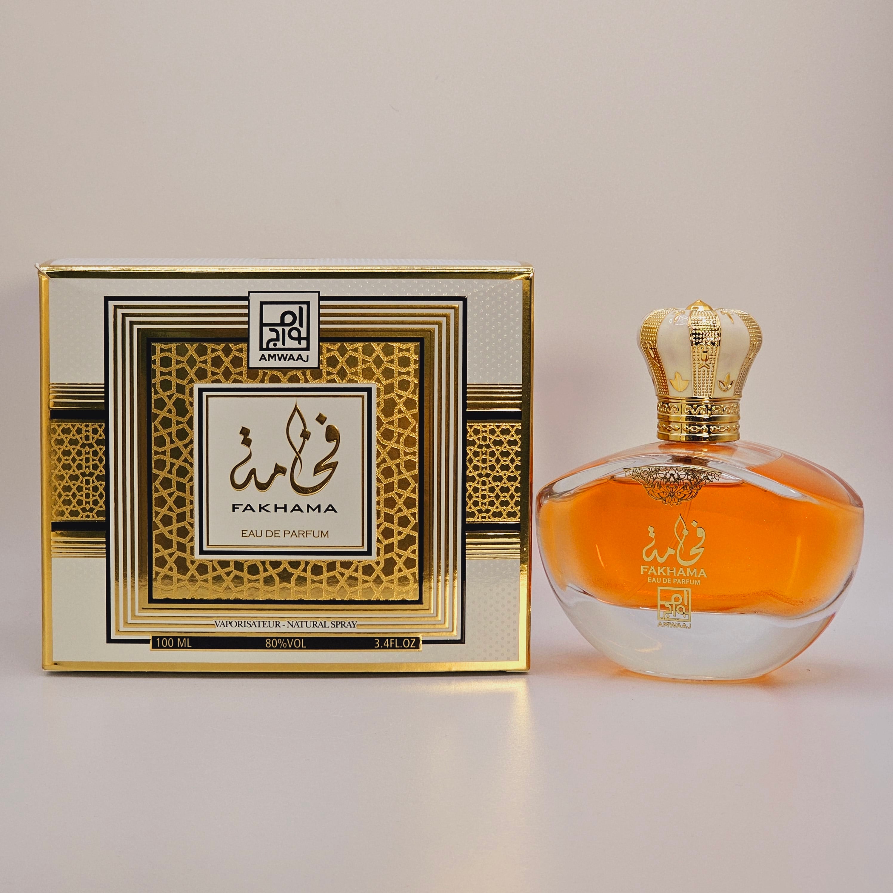 Fakhama Eau De Parfum For Women 3.4oz/100ml By Amwaaj Floral Fruity Fragrance