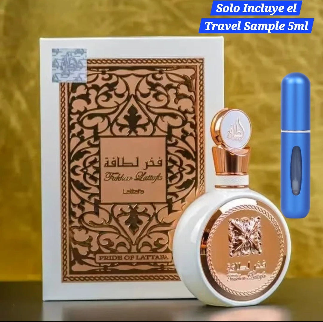 Travel Size 5ML Sample Perfume By Lattafa Fragrances. Perfect for trying a new scent before committing to a full bottle.
