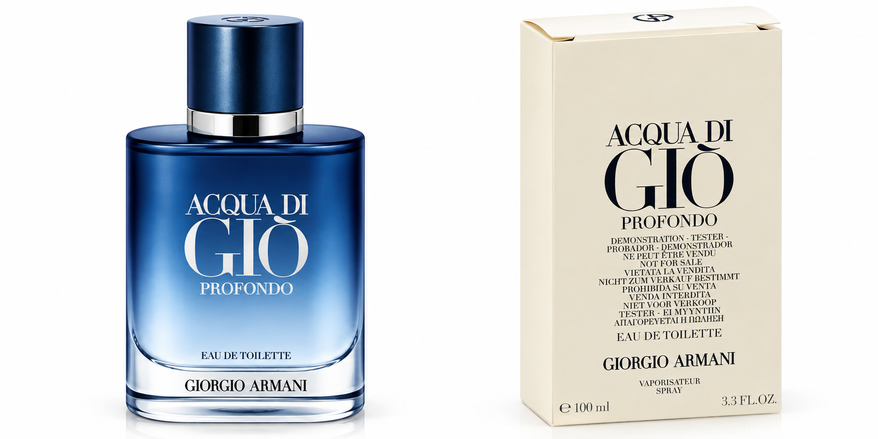 Giorgio Armani Armani Acqua Di Giò Profondo EDT Probador 3.3 oz para Hombre