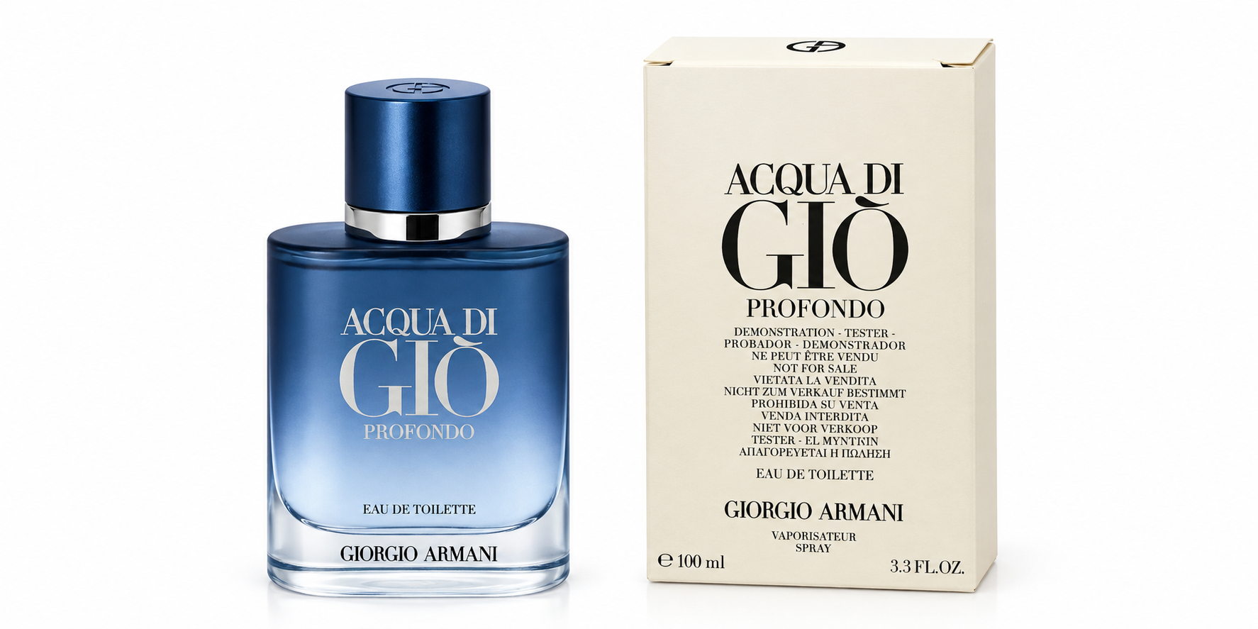 Giorgio Armani Armani Acqua Di Giò Profondo EDT Probador 3.3 oz para Hombre