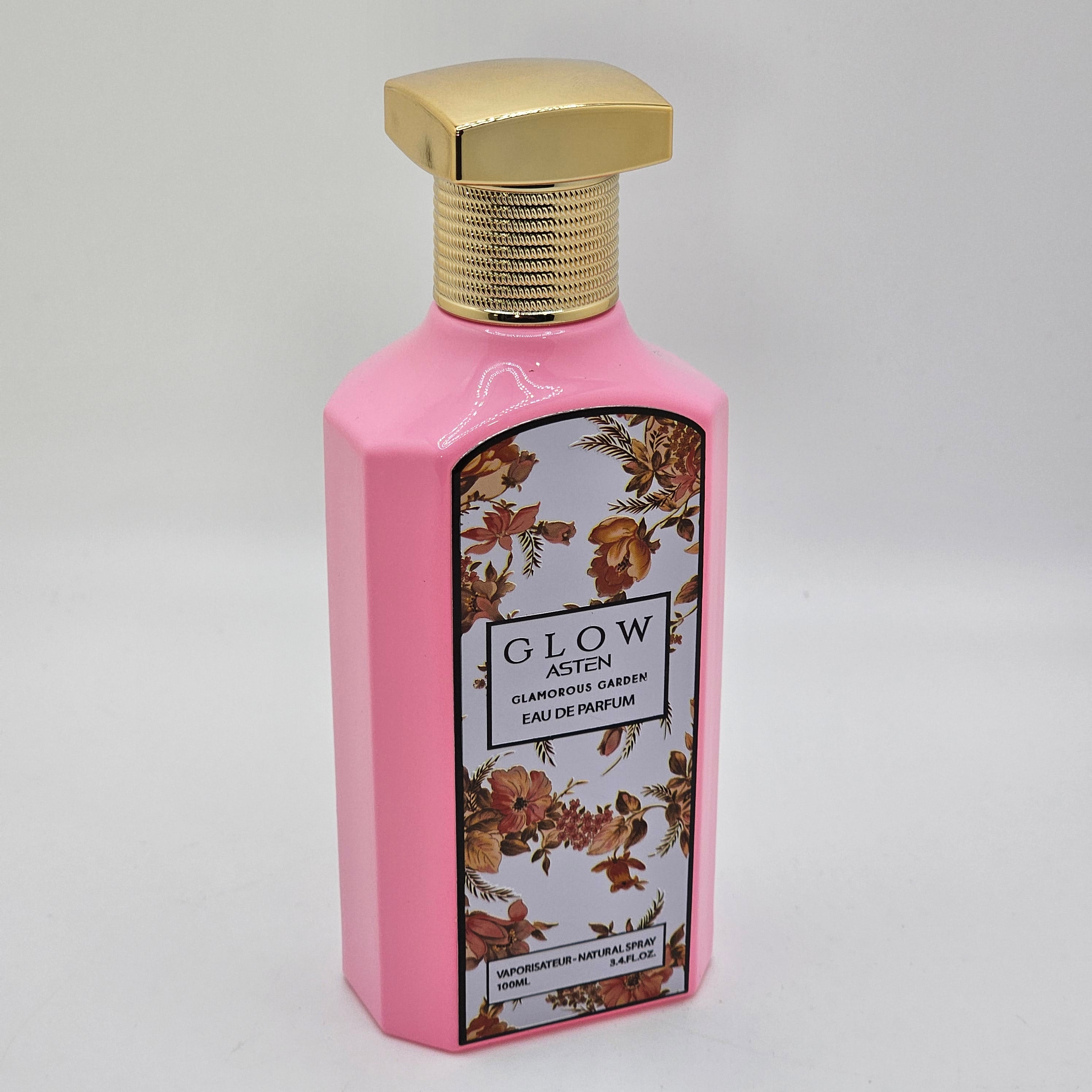 Glow Glamorous Garden Eau De Parfum Para Mujer de Asten Cautivadora Fragancia Floral 3.4 Oz/100ml