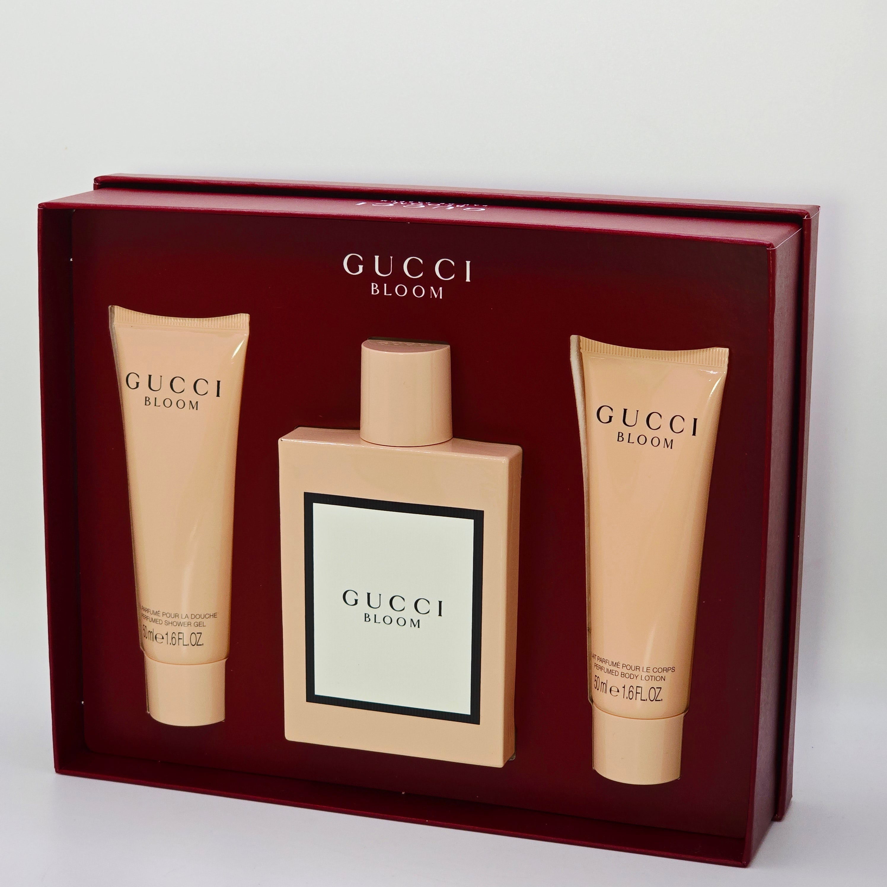 Gucci Bloom Perfume Gift Set – Eau de Parfum Lotion Shower Gel