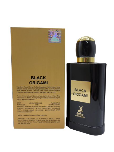 Black Origami Eau De Parfum 3.4 Oz - Unisex Fragrance by Maison Alhambra