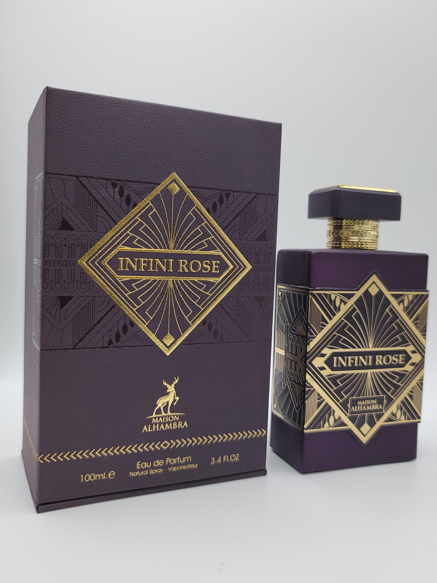 Infini Rose By Maison Alhambra Eau De Parfum 3.4oz/100ml Unisex Floral