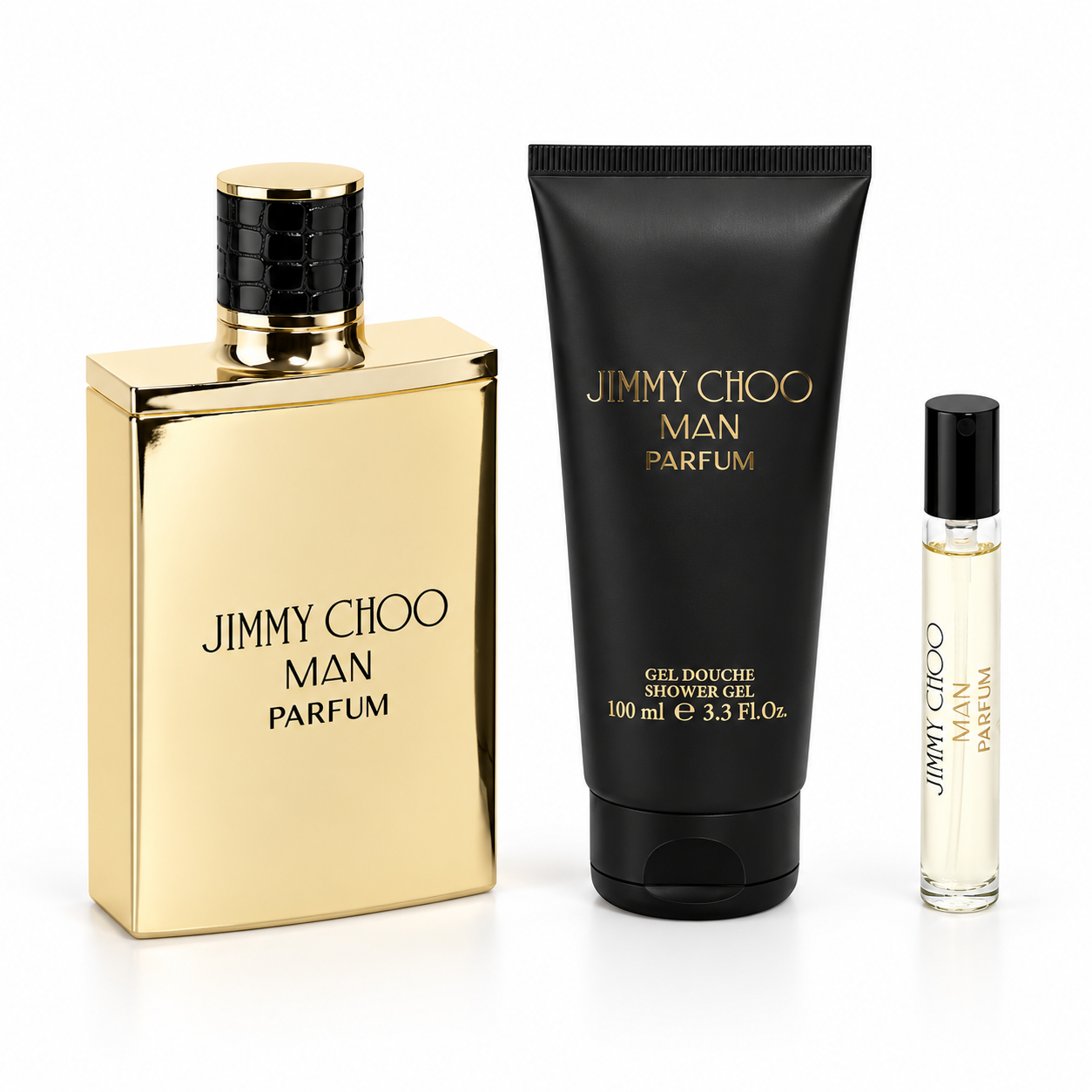 Set de regalo de 3 piezas Jimmy Choo Man Parfum para hombre – 100 ml