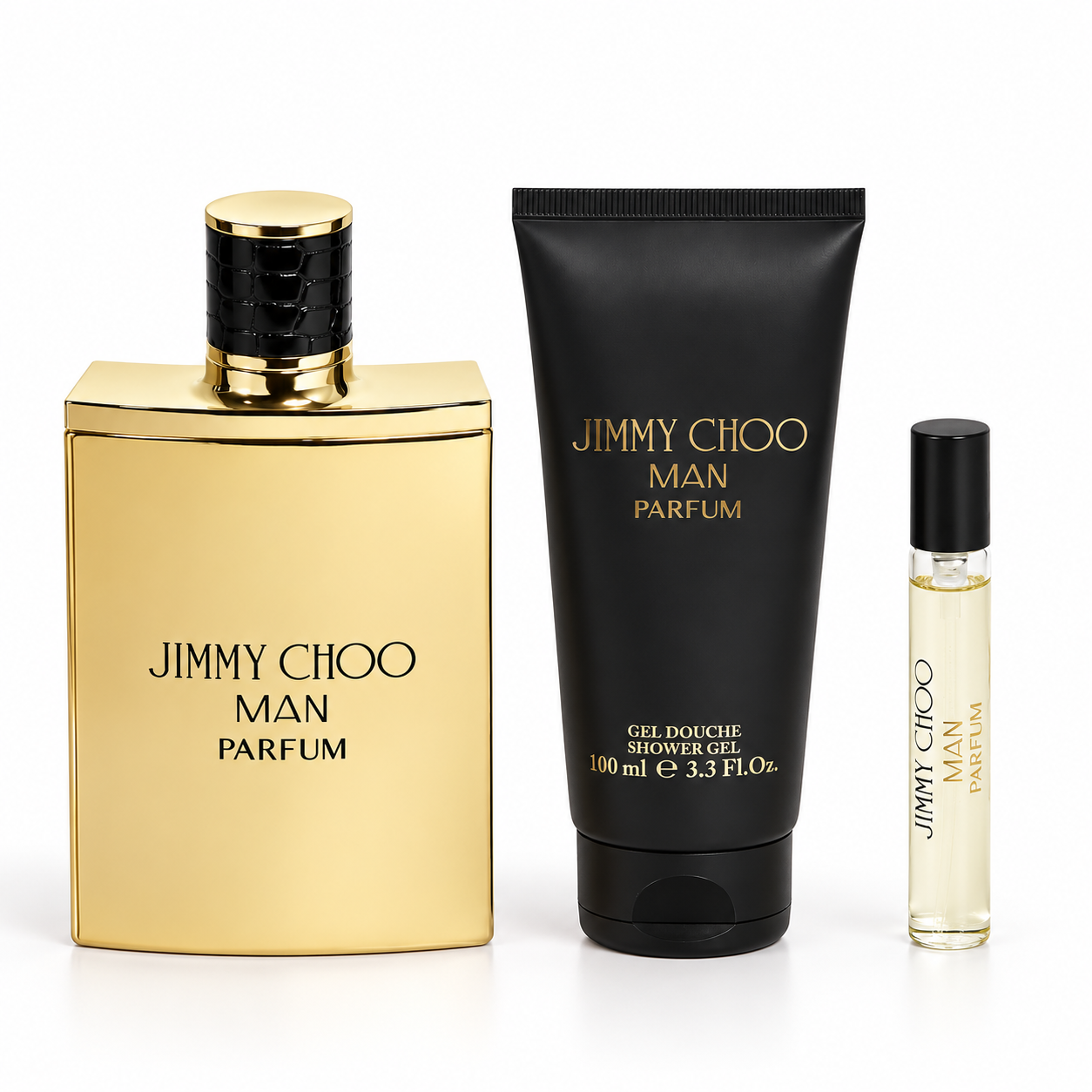 Set de regalo de 3 piezas Jimmy Choo Man Parfum para hombre – 100 ml