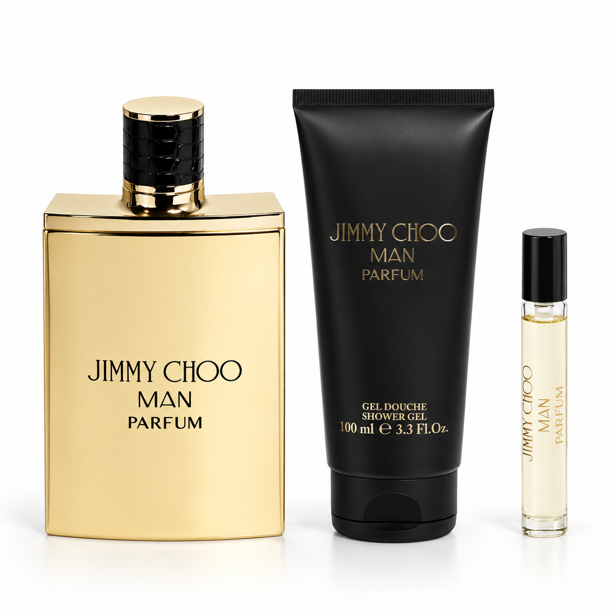 Set de regalo de 3 piezas Jimmy Choo Man Parfum para hombre – 100 ml