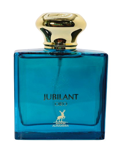 Jubilant Oro By Maison Alhambra For Men Eau De Parfum 3.4oz/100ml Mint Apple Lemon Vetiver