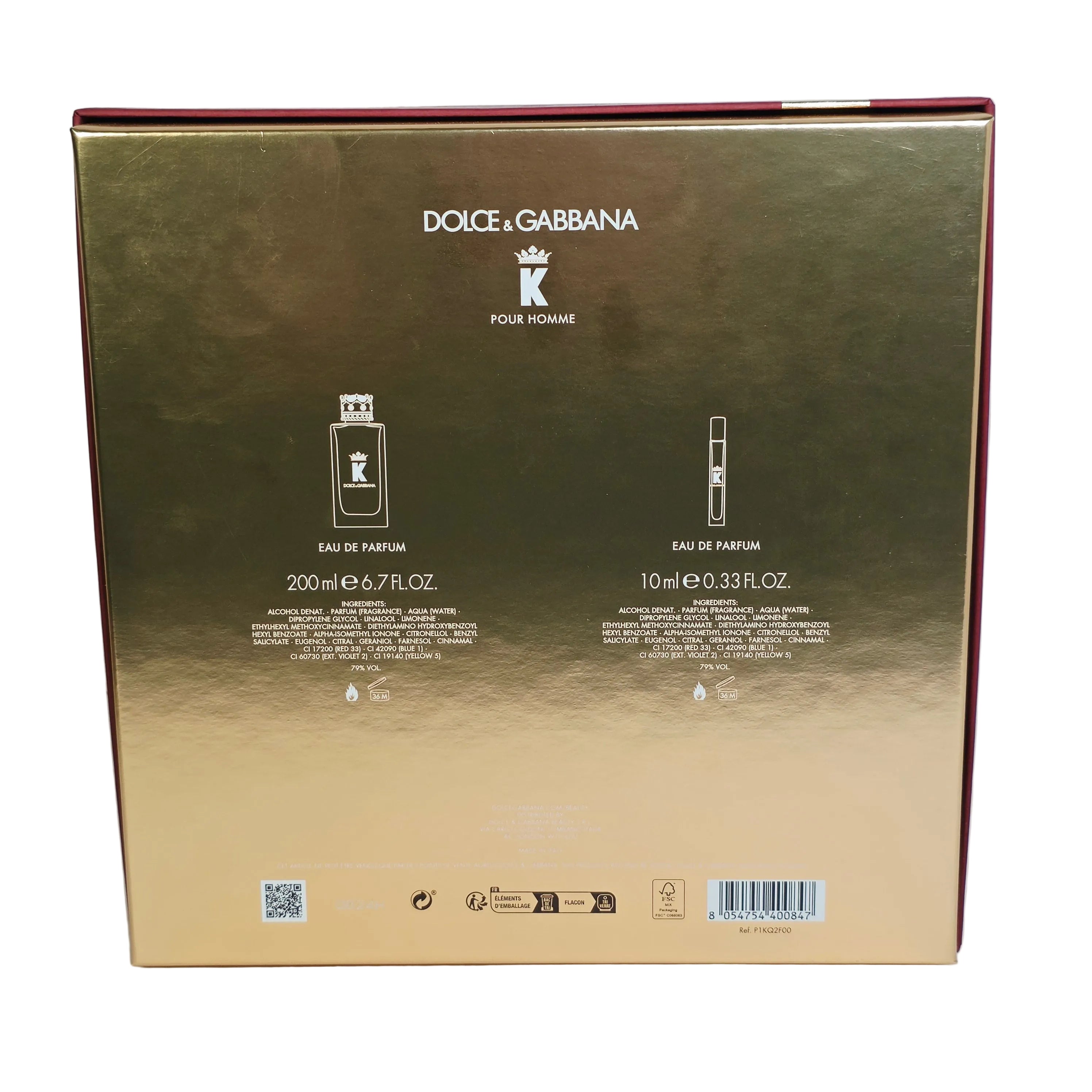 K by Dolce & Gabbana Intense EDP Gift Set side view