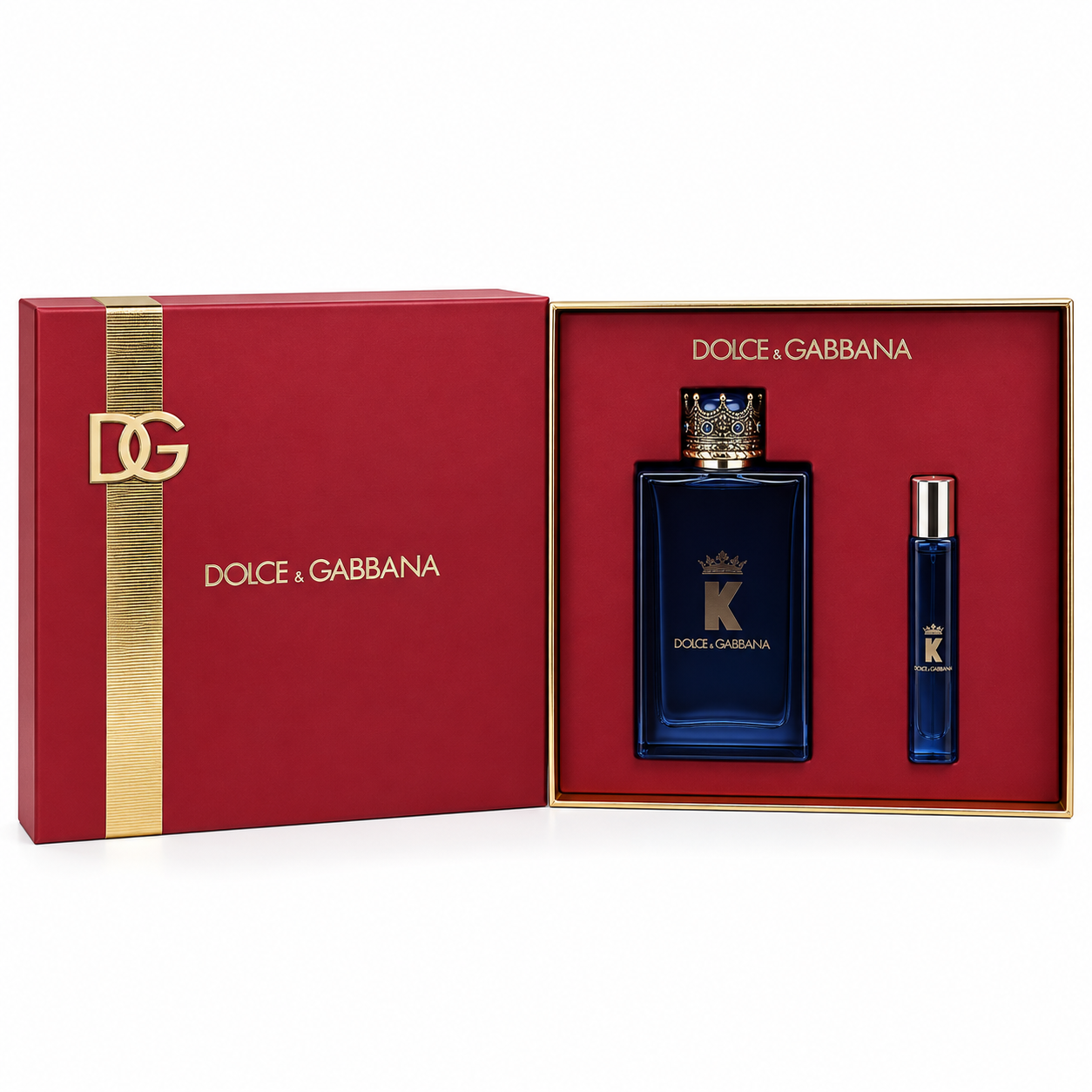 K by Dolce & Gabbana EDP Gift Set 6.7oz/200ml + 10ml Travel Spray