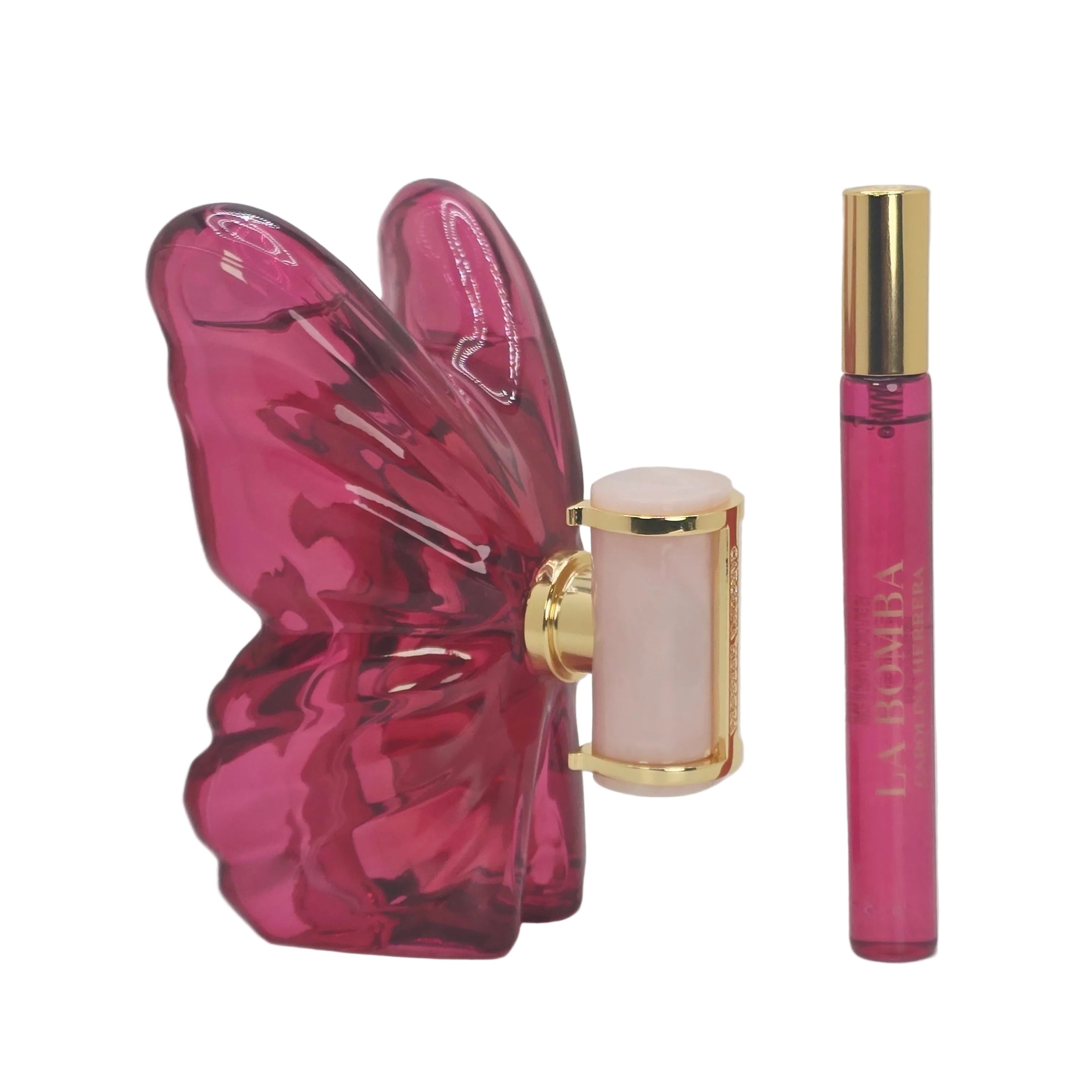 La Bomba by Carolina Herrera - 2-Piece Gift Set: 2.7 oz EDP Aerosol, 0.34 oz EDP Spray (Mini)