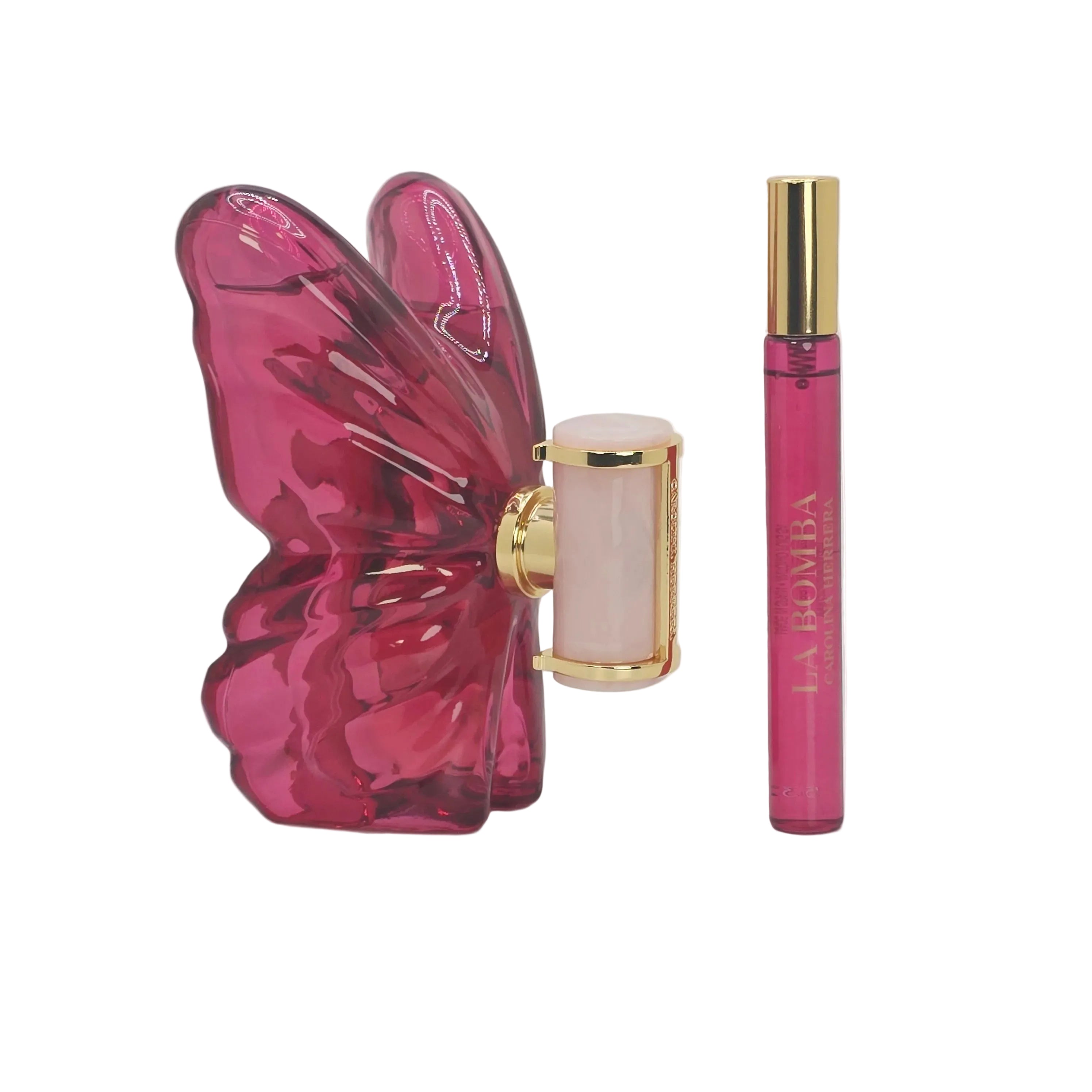La Bomba by Carolina Herrera - 2-Piece Gift Set: 2.7 oz EDP Aerosol, 0.34 oz EDP Spray (Mini)